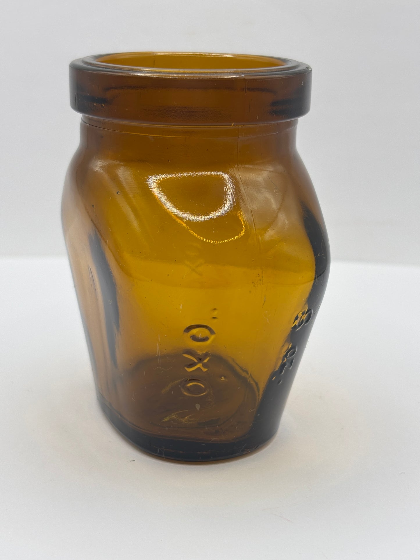 old amber glass OXO bottle 8Oz