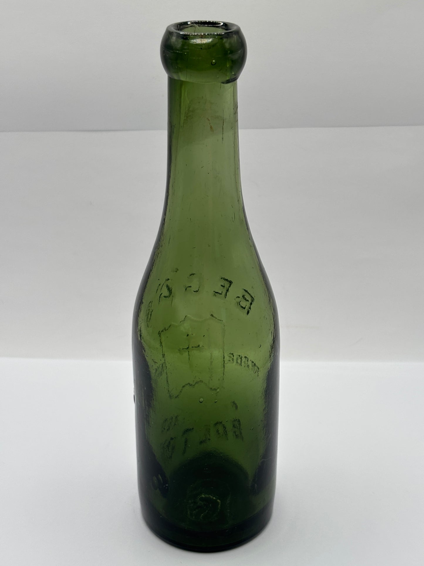 Old Beggs advertising glass beer bottle, Bolton.