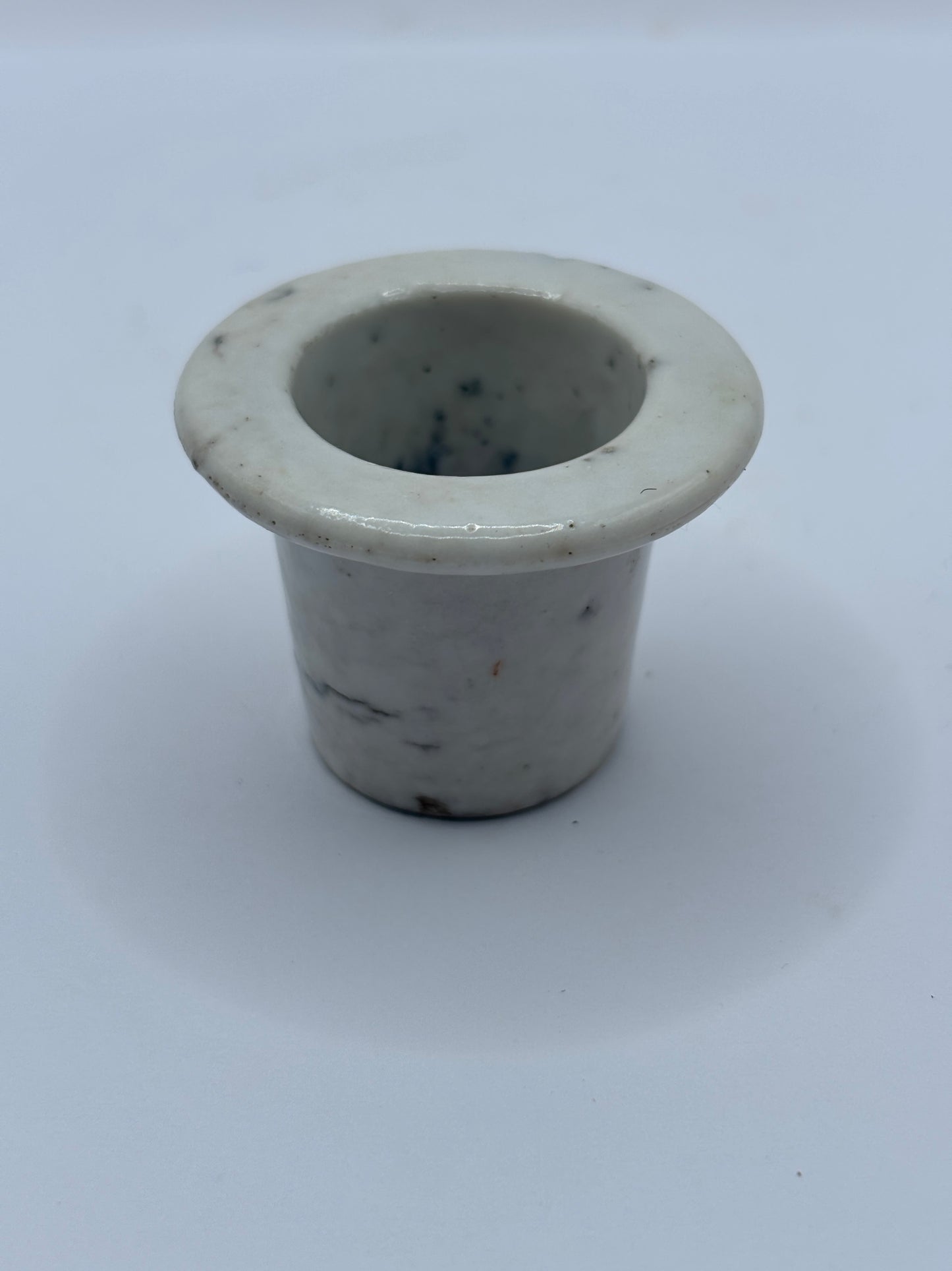 Old stoneware desk ink, inkwell