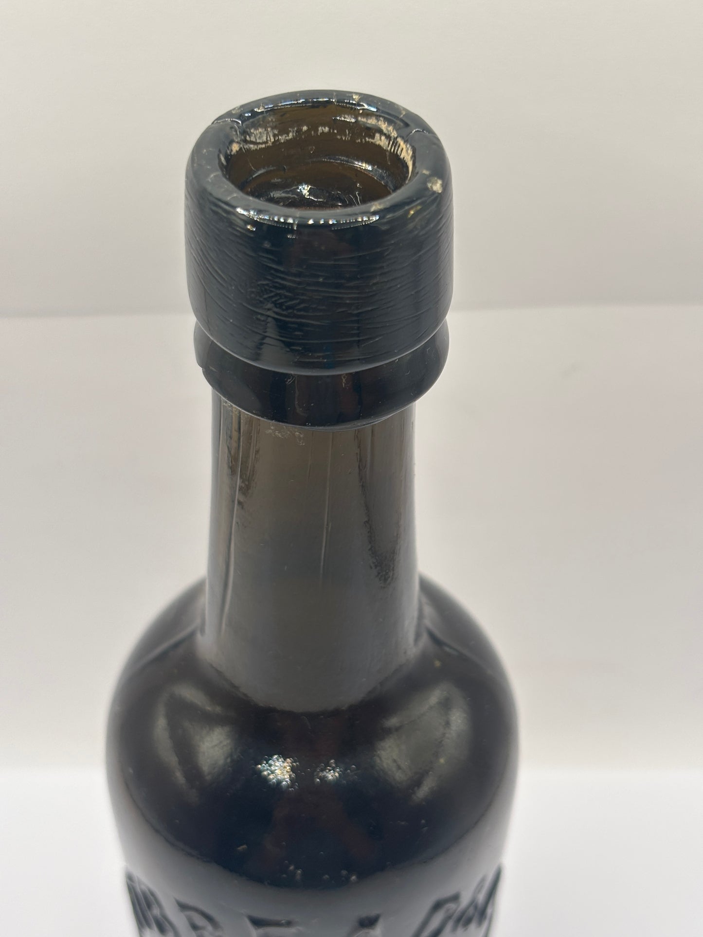 Old advertising glass beer bottle, Whitbread London