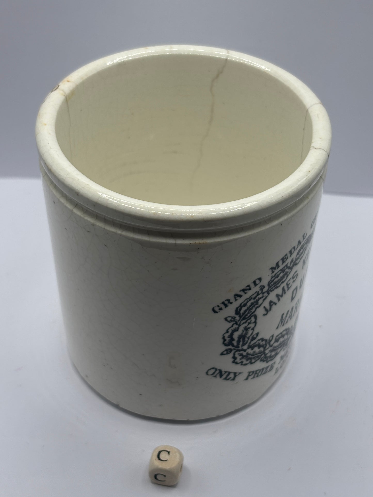 Old 1lb James Keiller dundee marmalade jar (c)