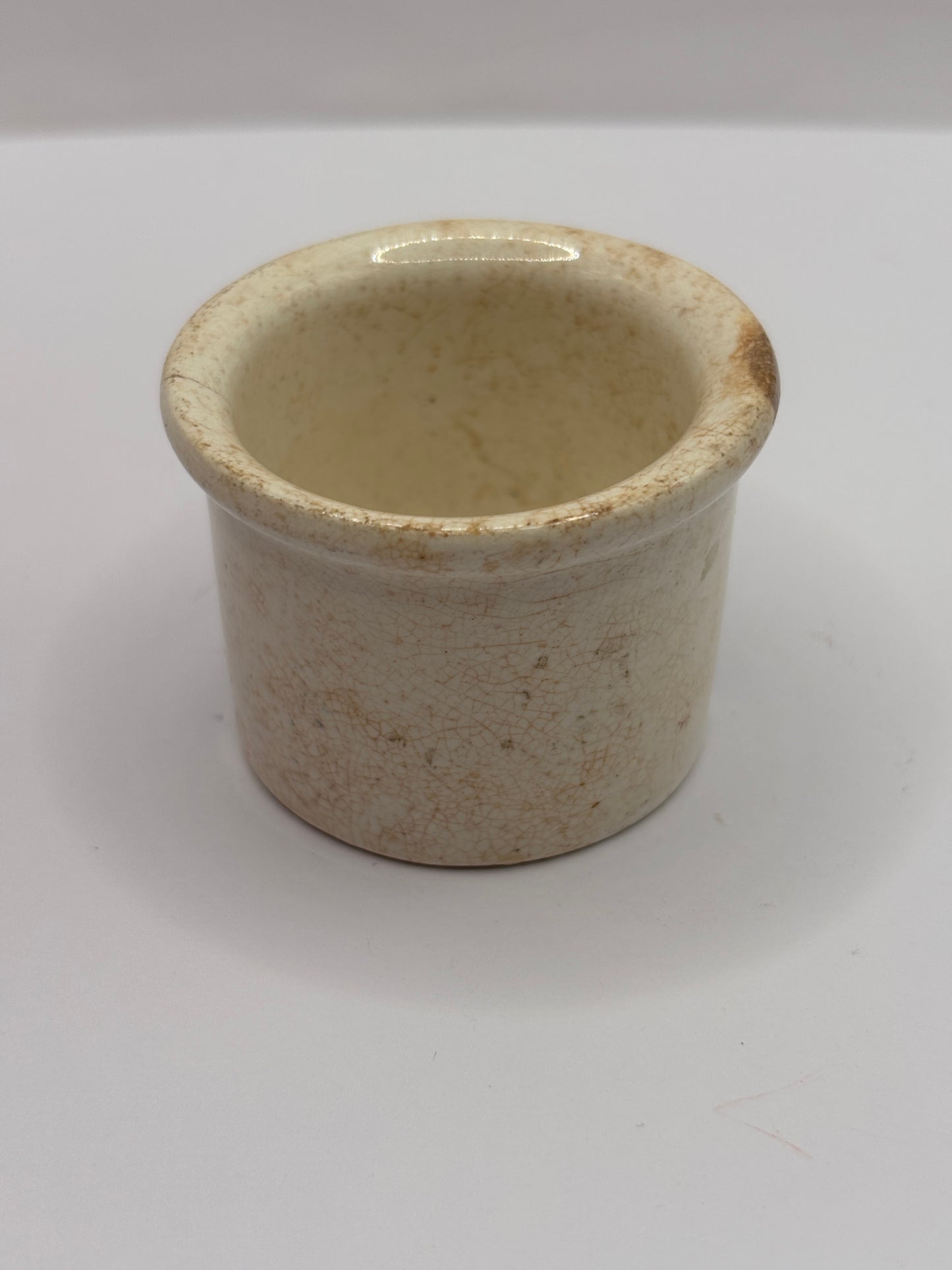 Old advertising ointment pot, clarkes miraculous salve ointment. Hairline