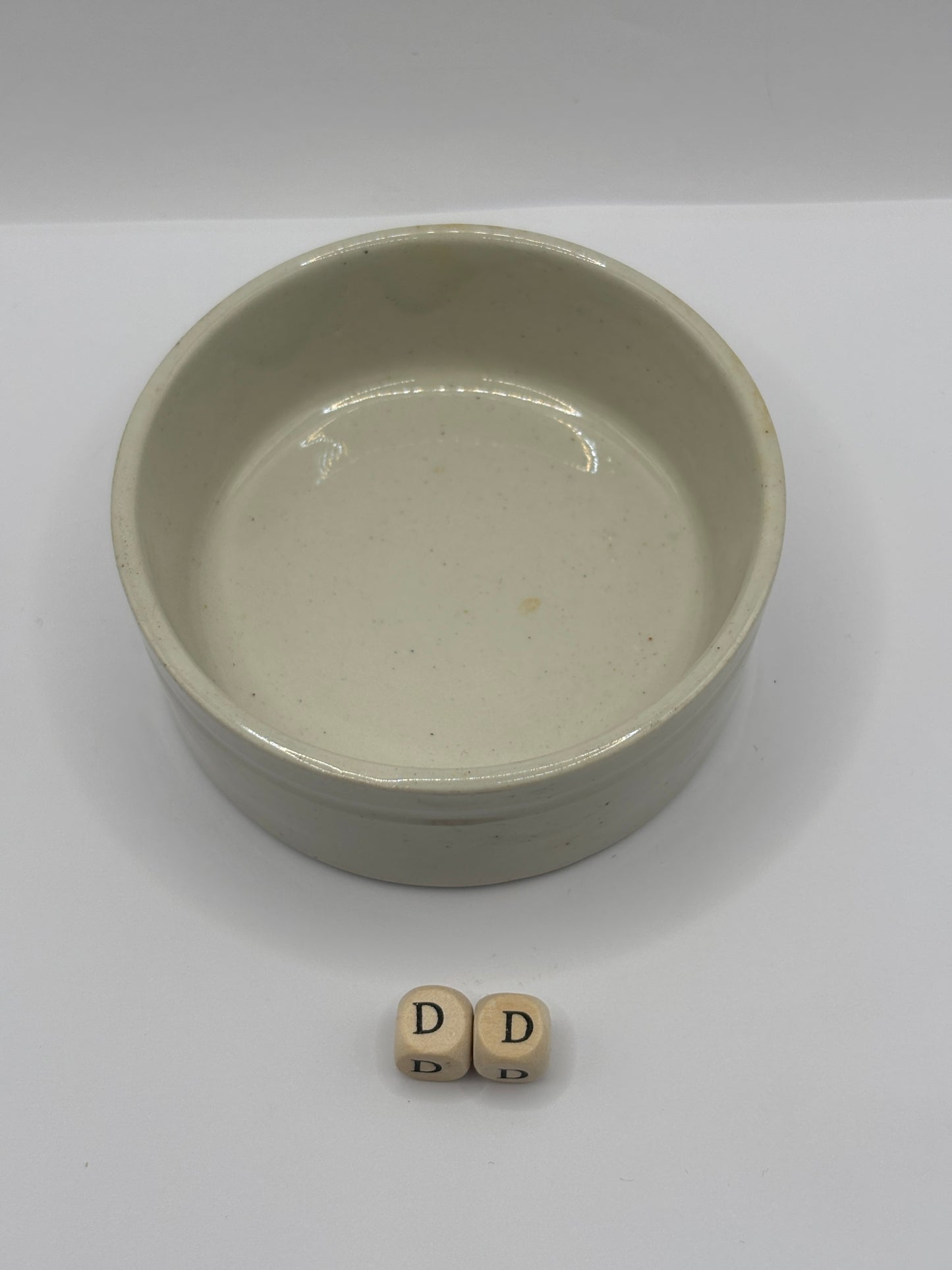 Old plain stoneware meat paste pot, potted meat (DD)