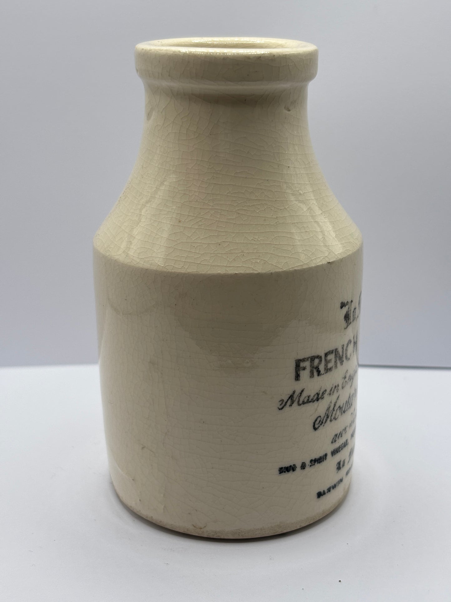 Old french mustard advertising jar