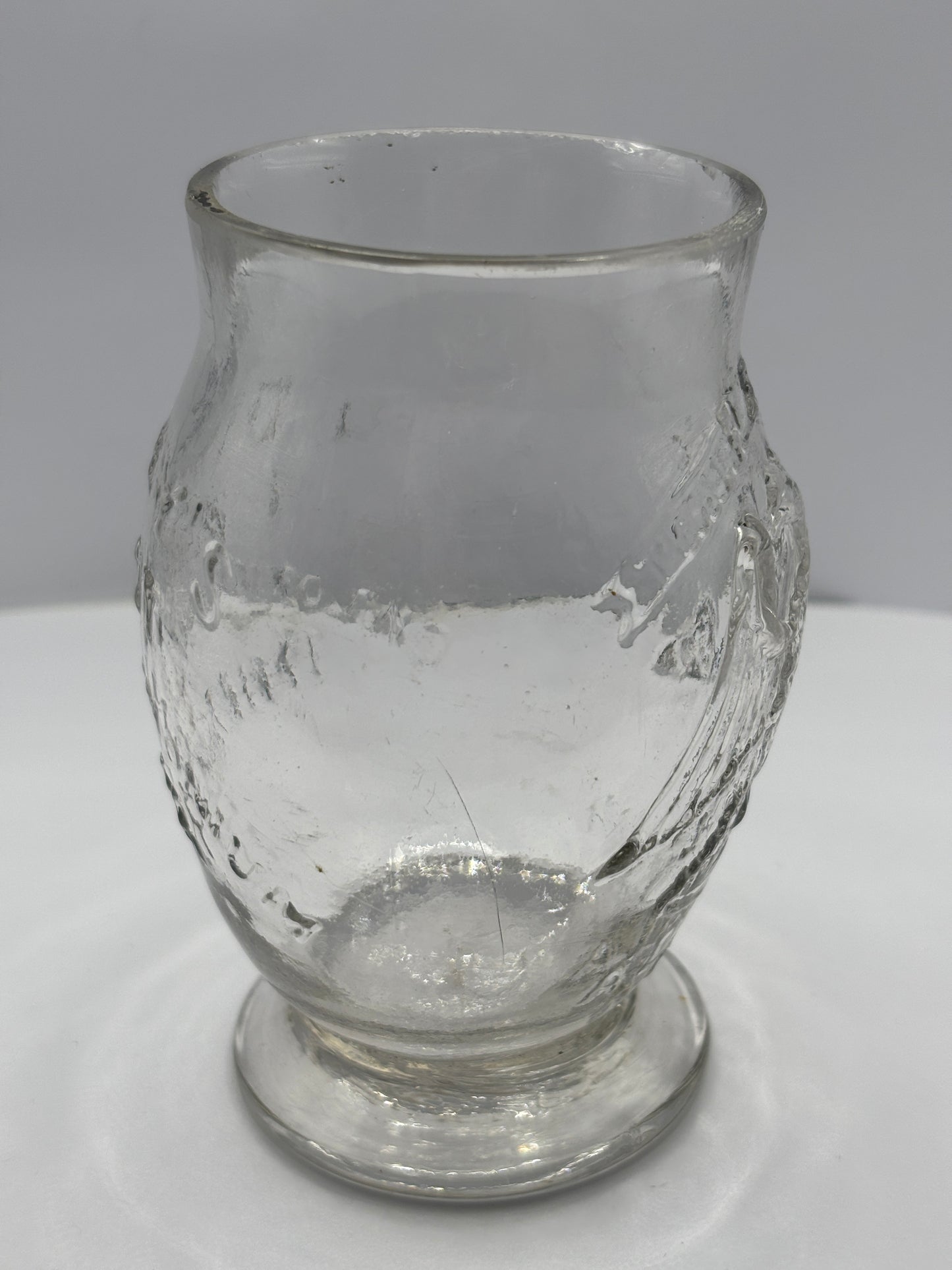 Old clear glass advertising inhaler. Godfreys patent chloride of ammonia