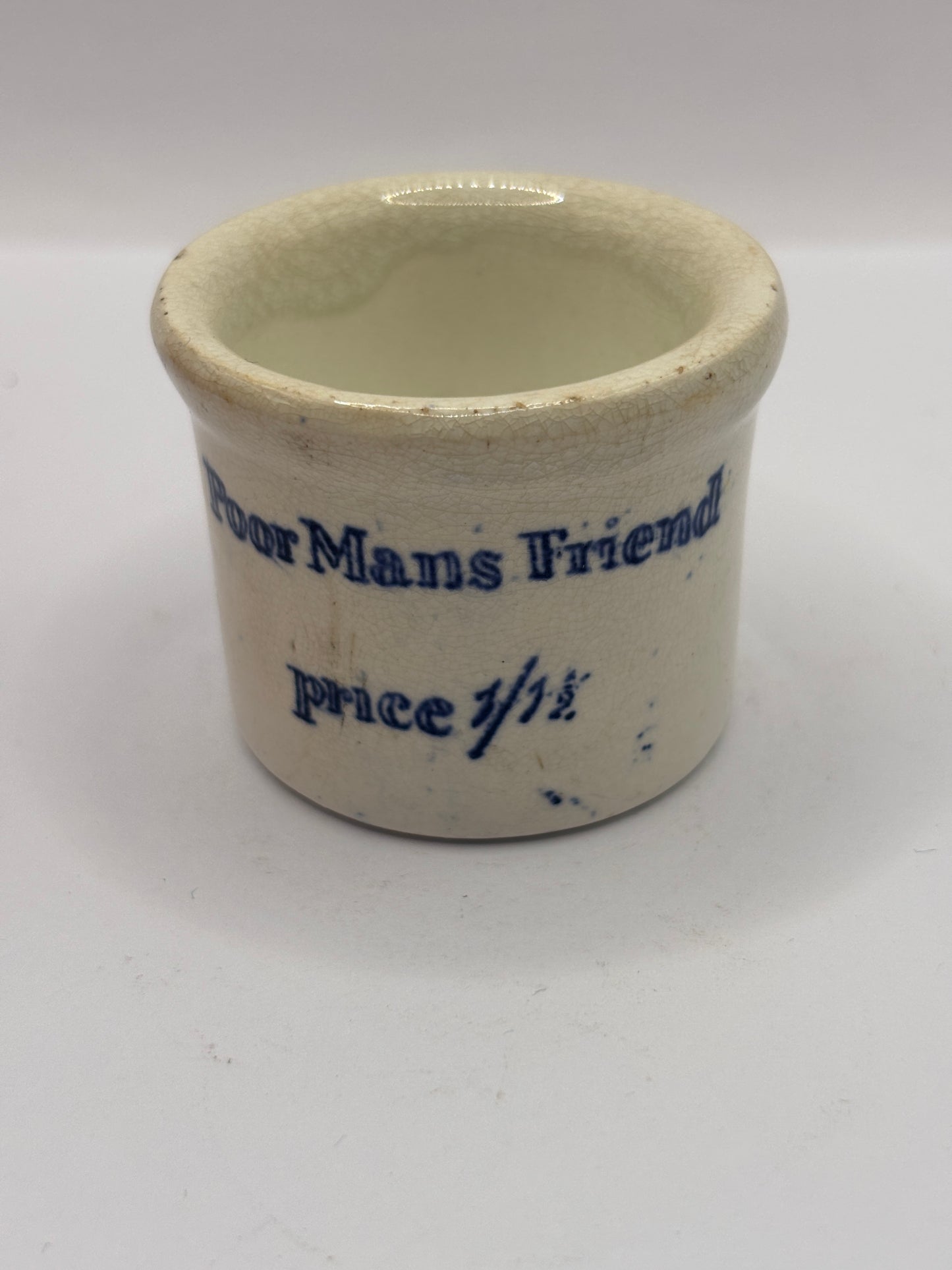 Old advertising ointment pot, Dr Roberts poor mans friend