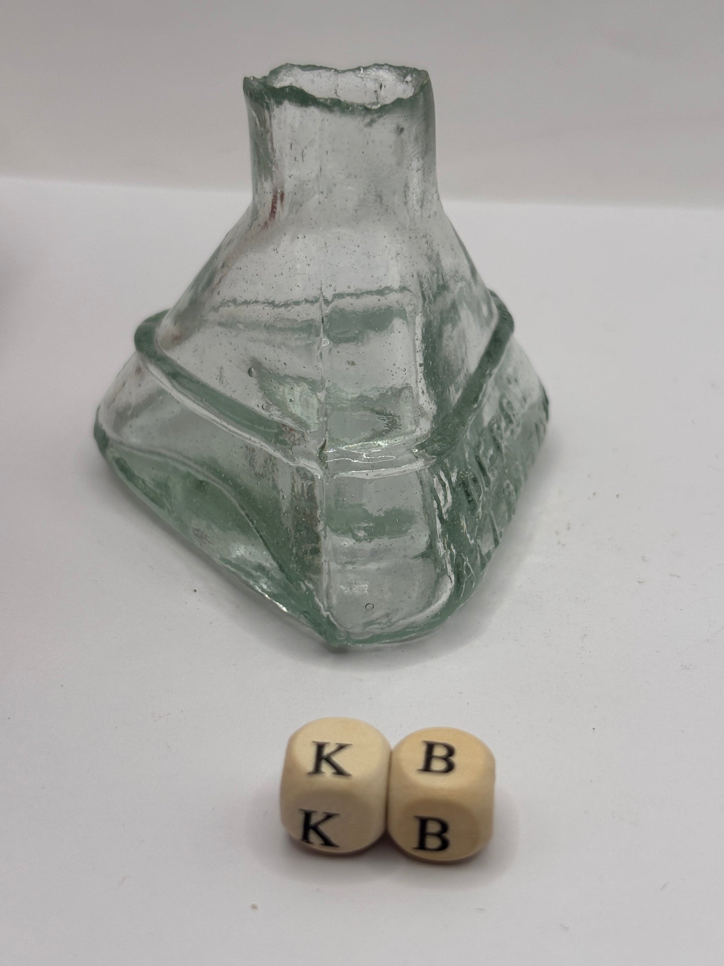 Old advertising ink, Derby all british, inkwell, ink bottle (KB)