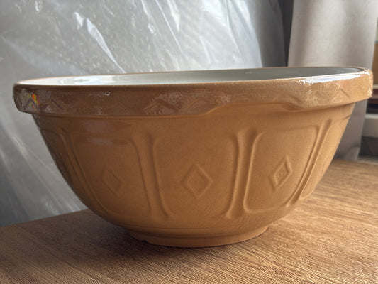 Large mason cash stoneware mixing bowl