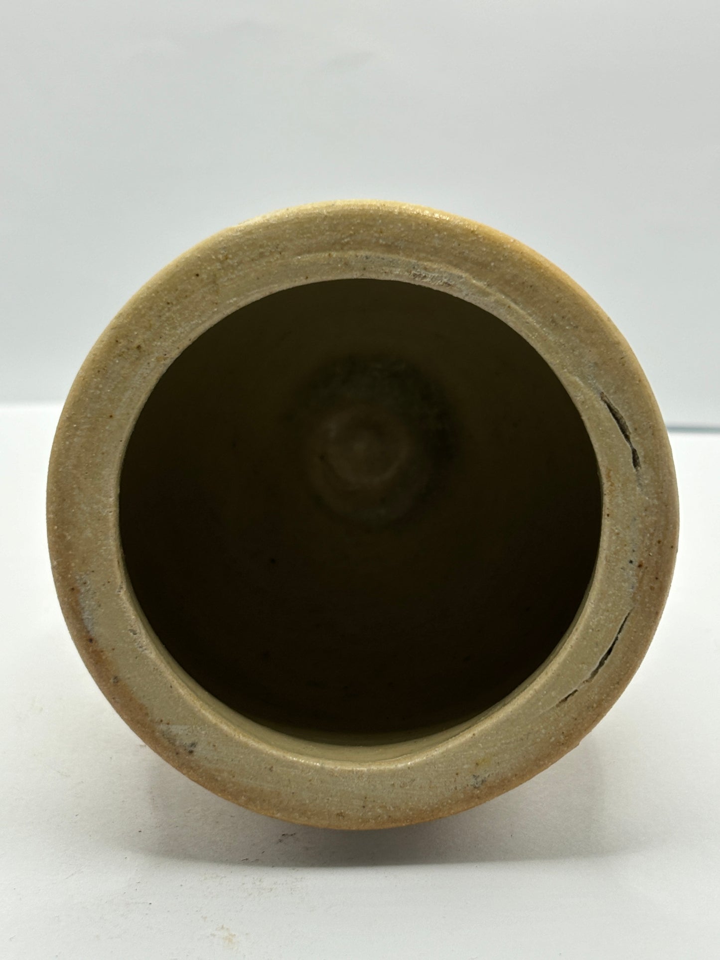 Small brown stoneware bowl