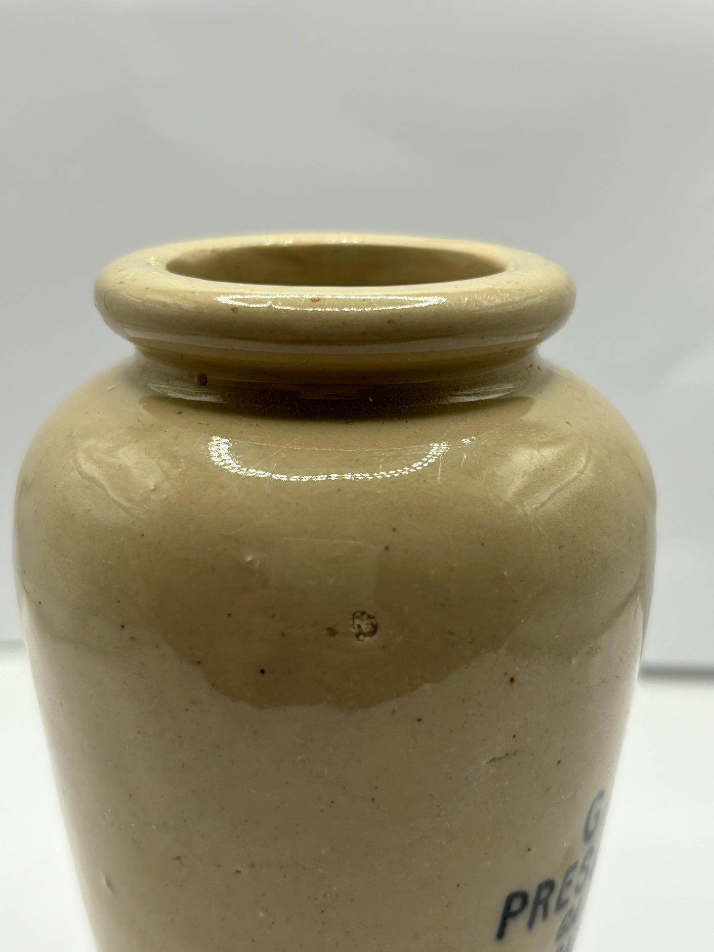 The Galloway creamery, white stoneware cream pot