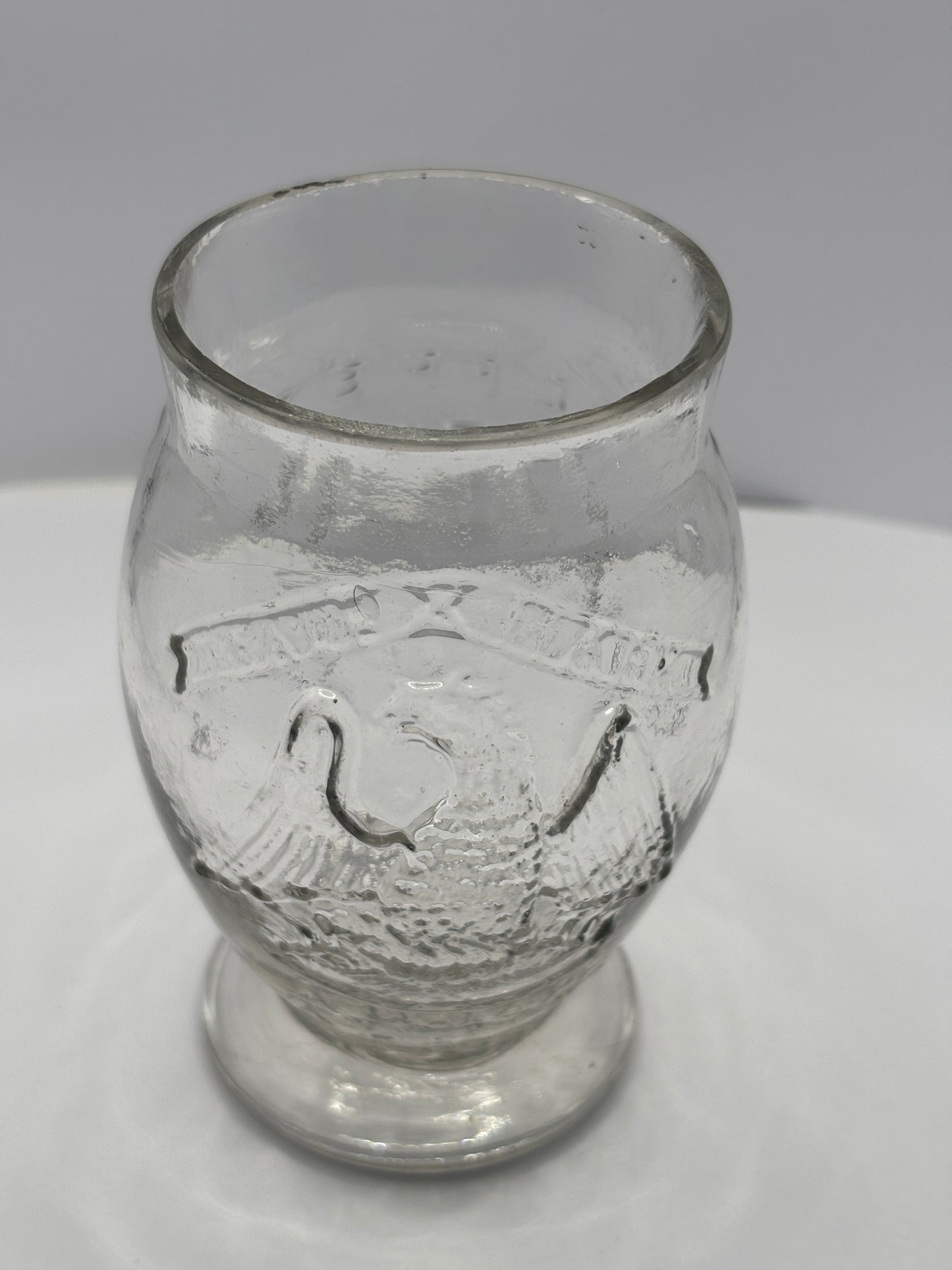 Old clear glass advertising inhaler. Godfreys patent chloride of ammonia