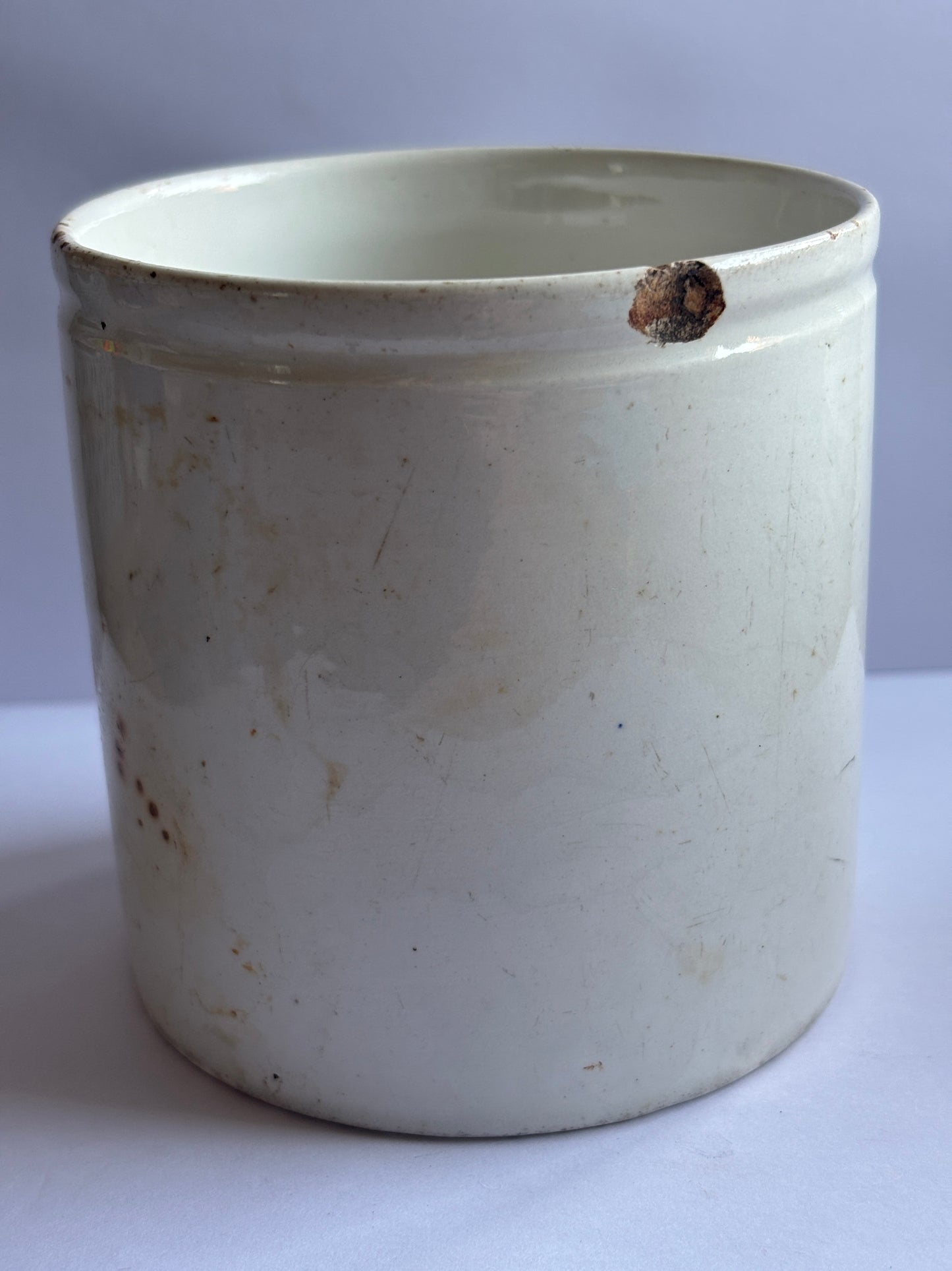 Old ironstone advertising jar, parker & sons Invalid jelly