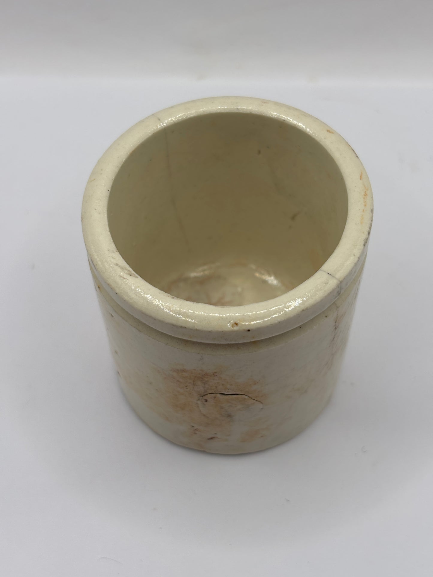 Small stoneware jar, hairlined