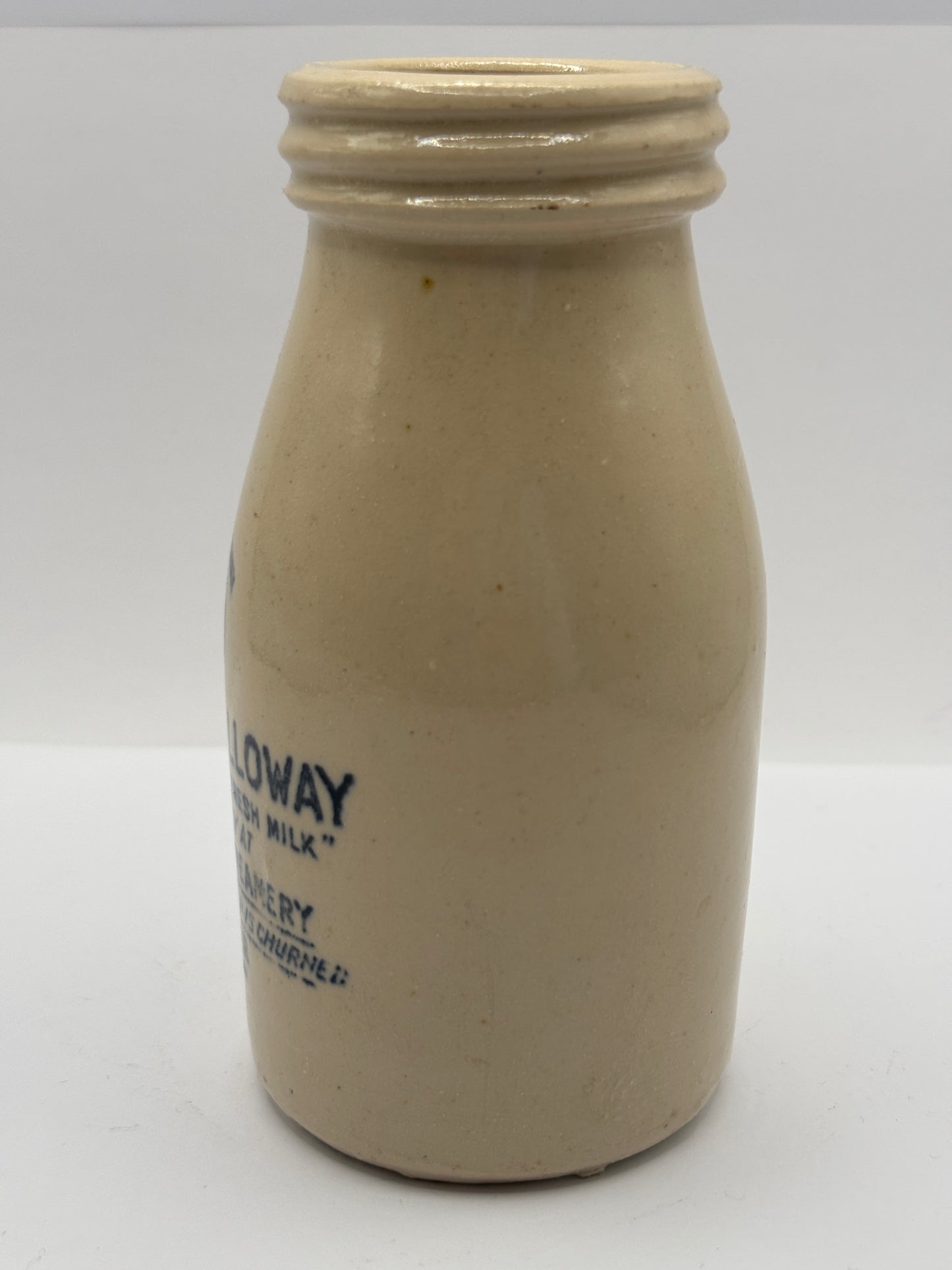 Old advertising cream pot, Cream o’ Galloway