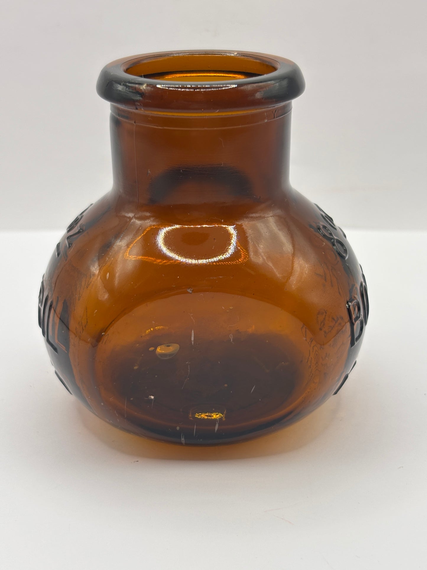old amber glass bovril bottle 8Oz