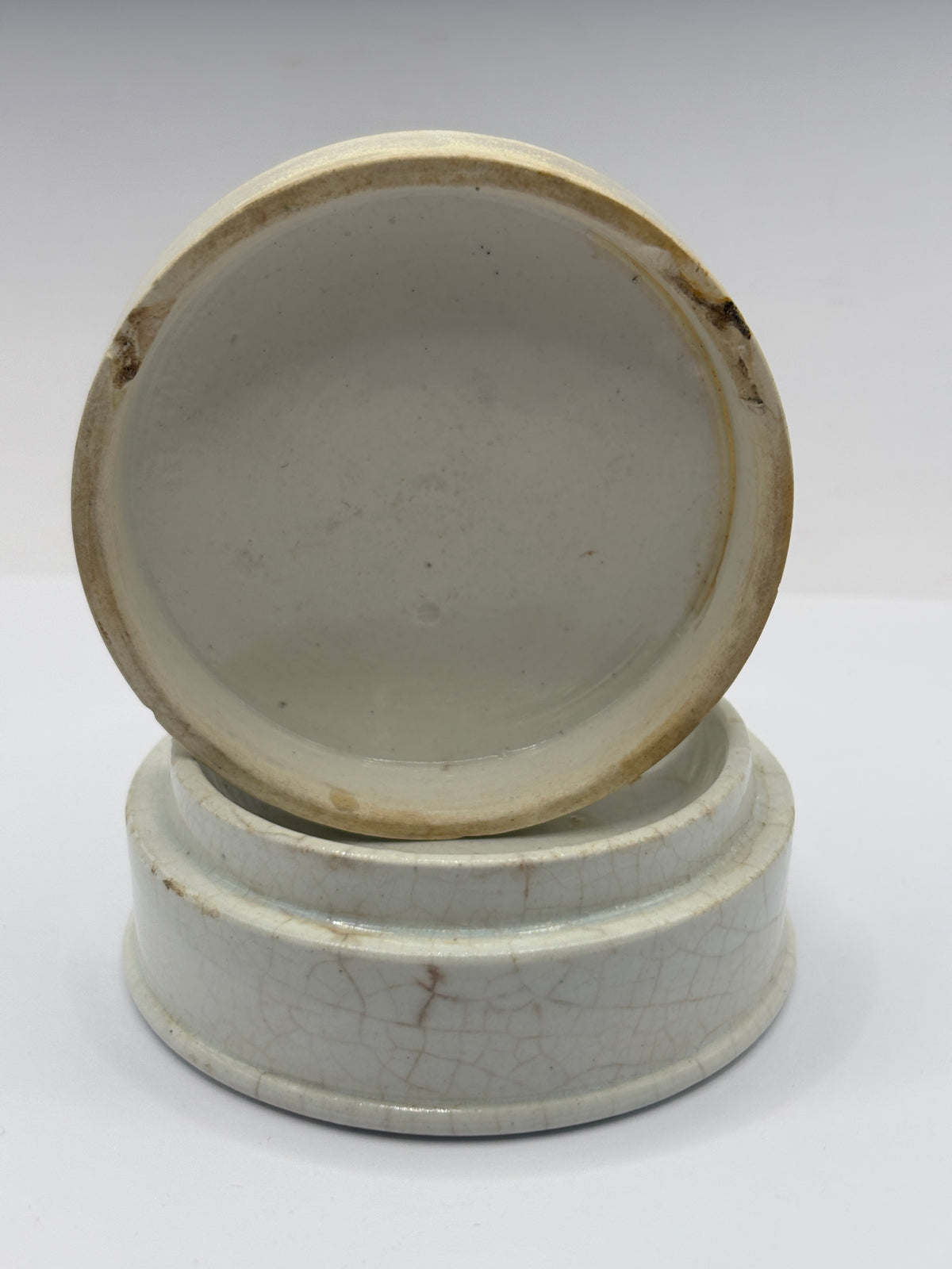Old advertising lid and base. Rowlands Otto of rose cold cream