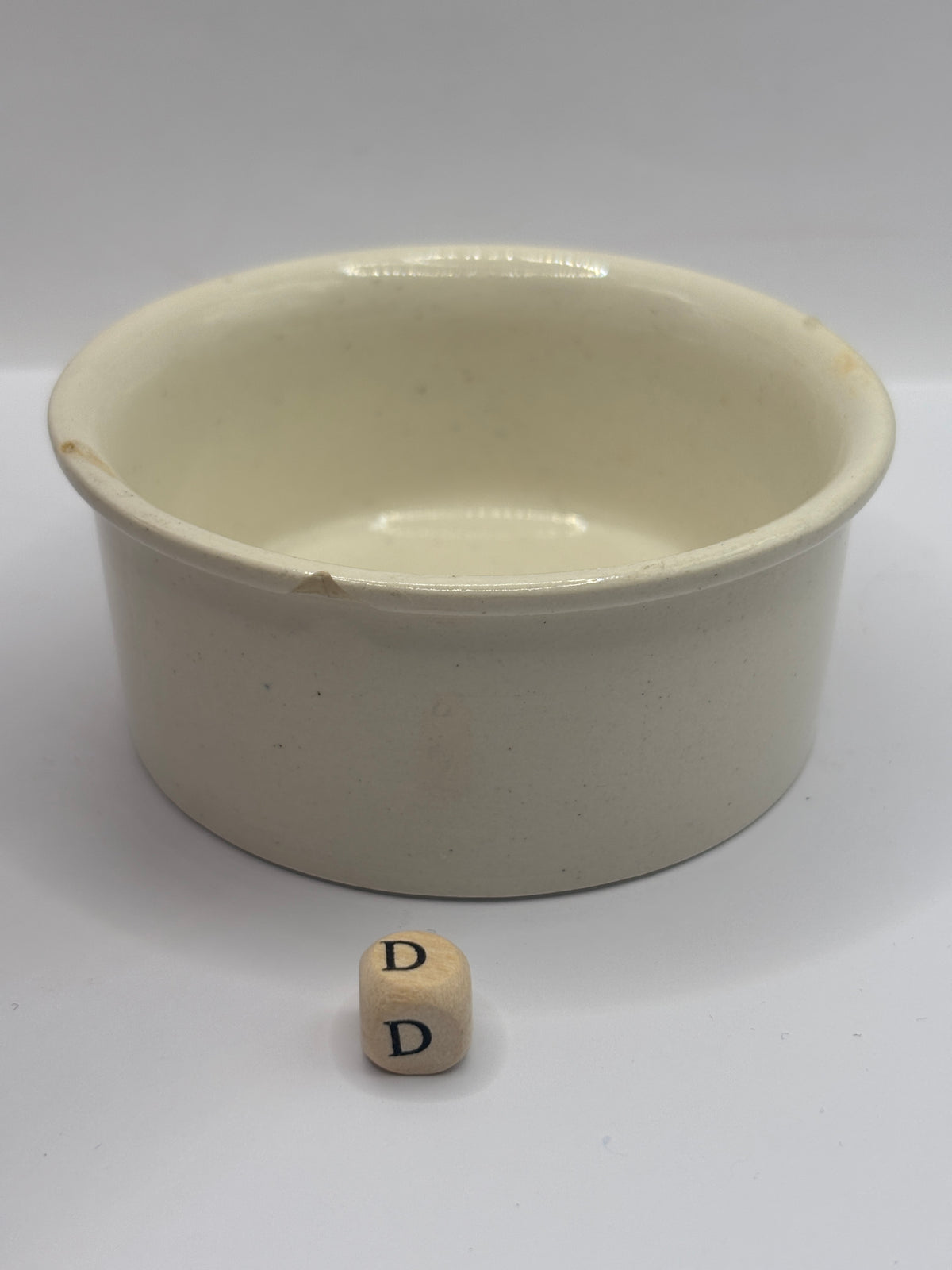 Old advertising meat paste pot, Plumtree home potted meats (D)