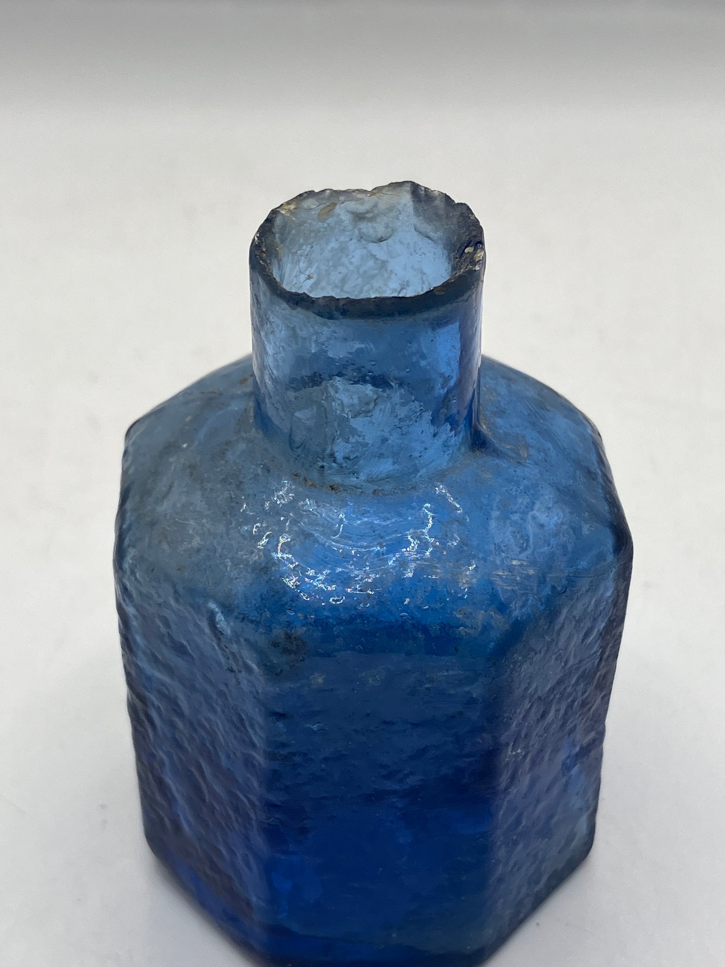 Blue ink bottle