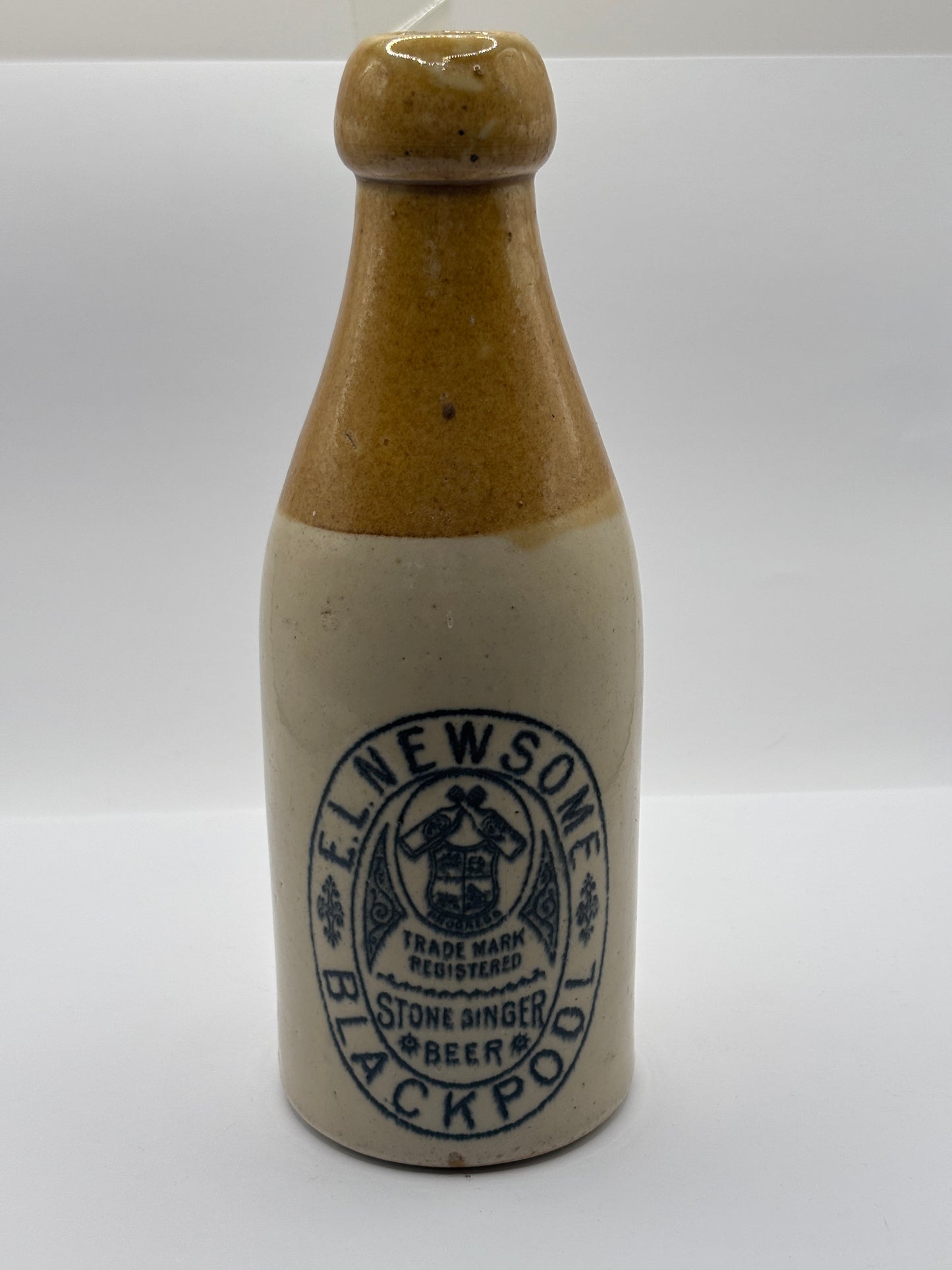 Old Blackpool ginger beer bottle, EL Newsome
