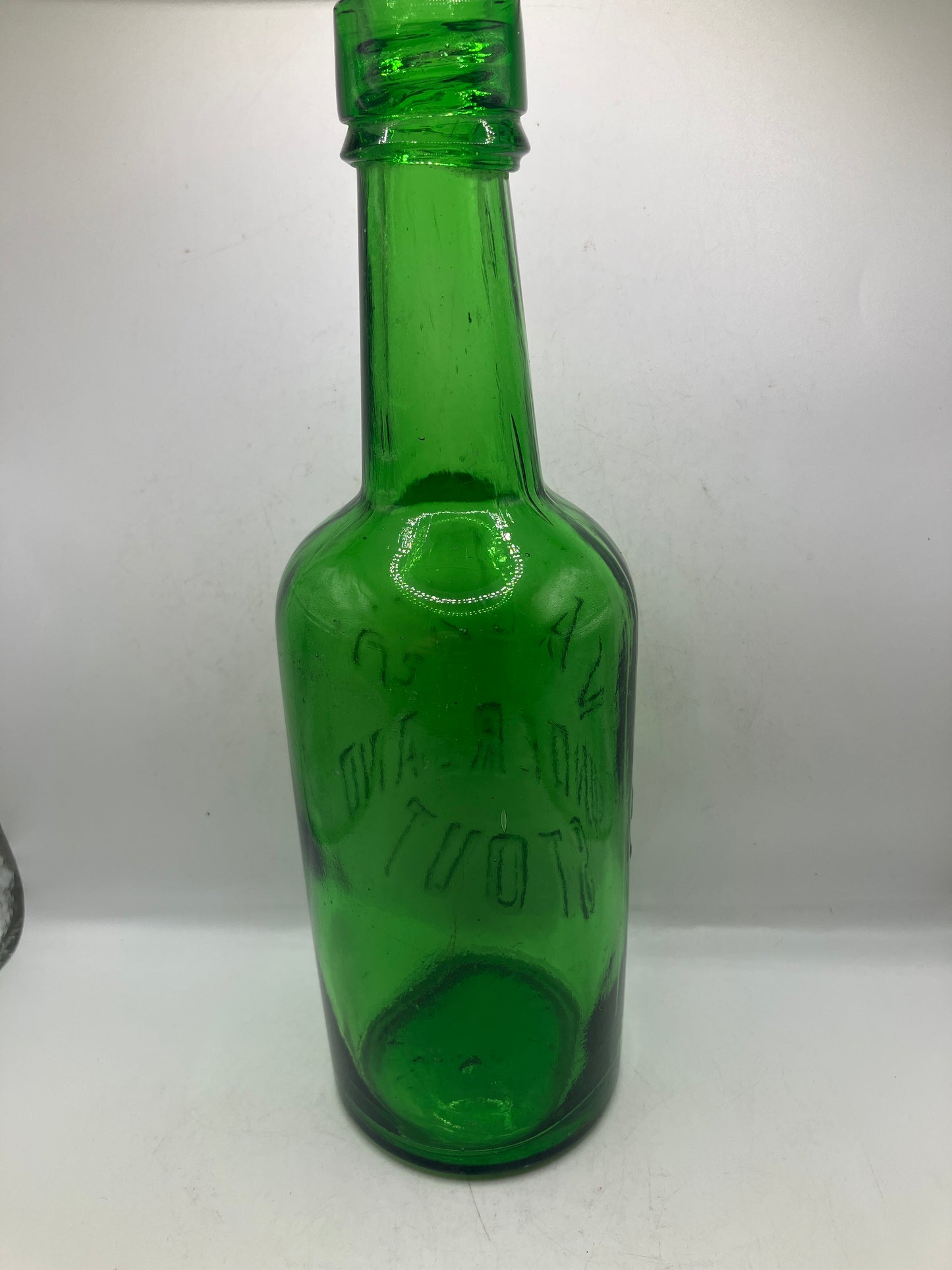 Vaux’s green glass beer bottle