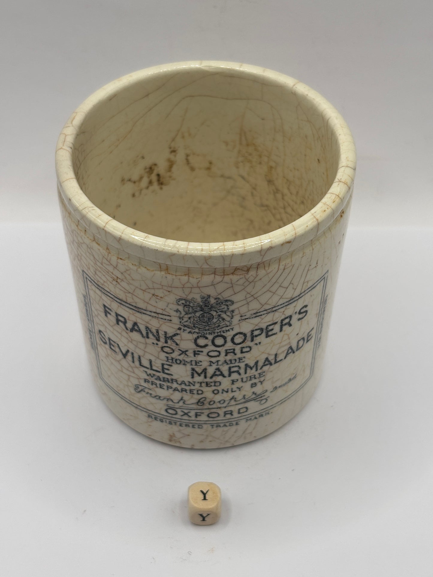 Old 1lb Frank Cooper marmalade Jar (Y)