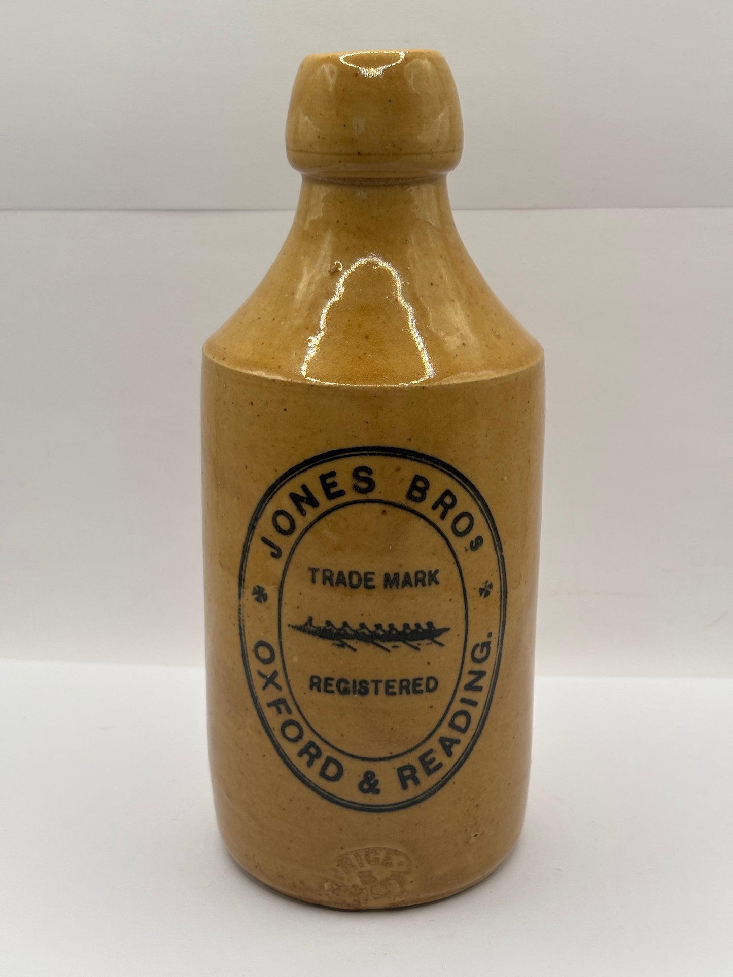 Old stoneware ginger beer bottle, Jones Bro’s Oxford & Reading