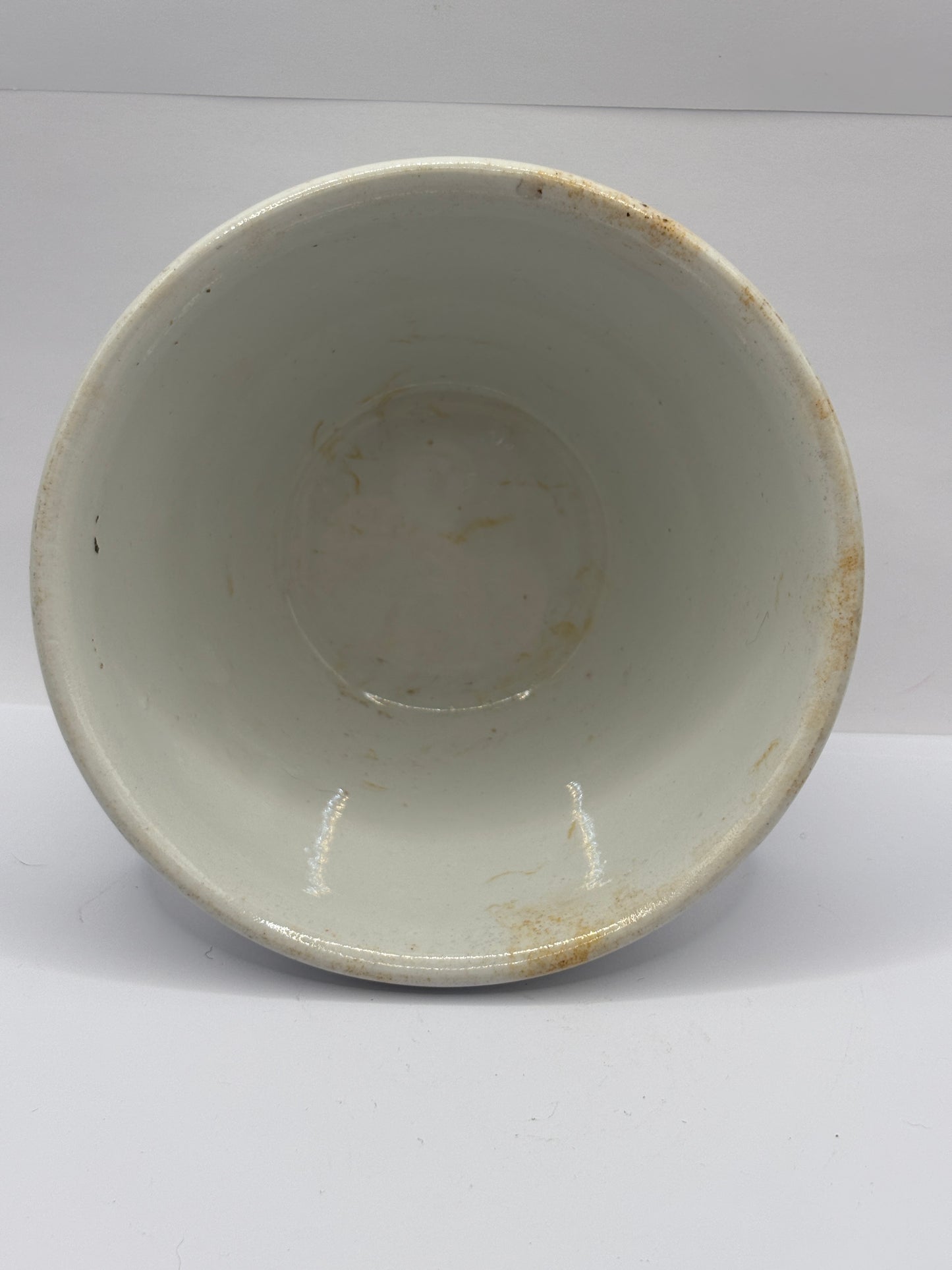 Old stoneware pudding bowl
