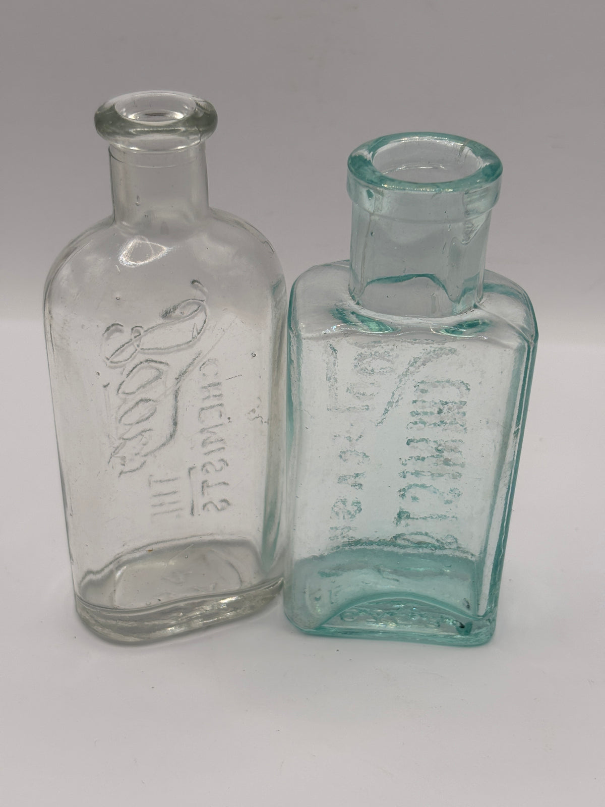 2 old Boots cash chemist bottles