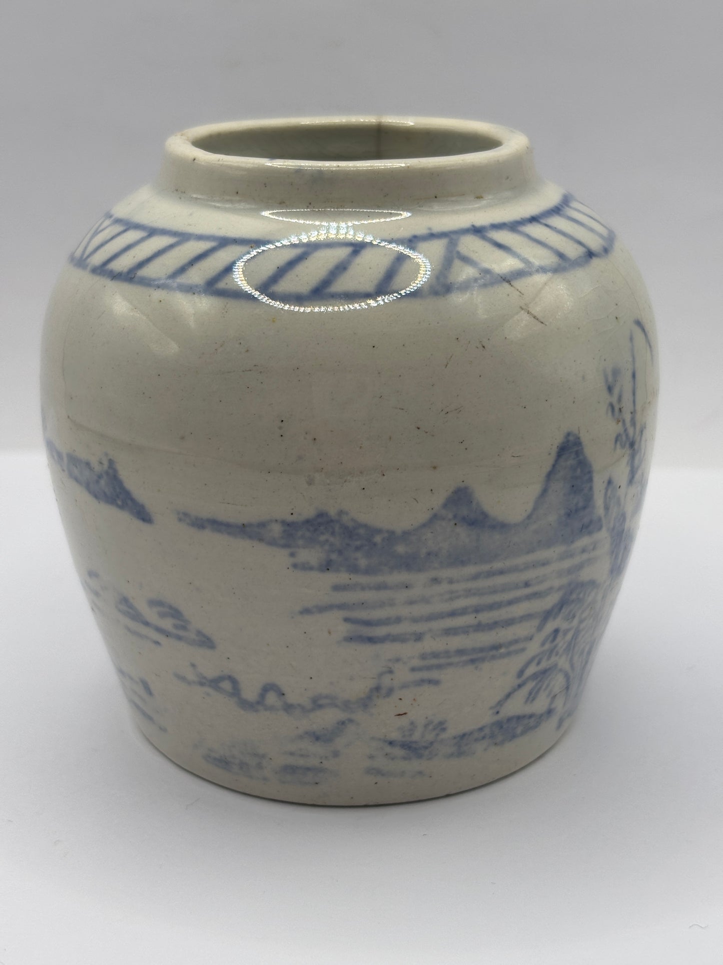 Old stoneware ginger jar