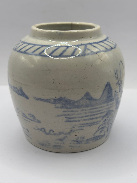 Old stoneware ginger jar