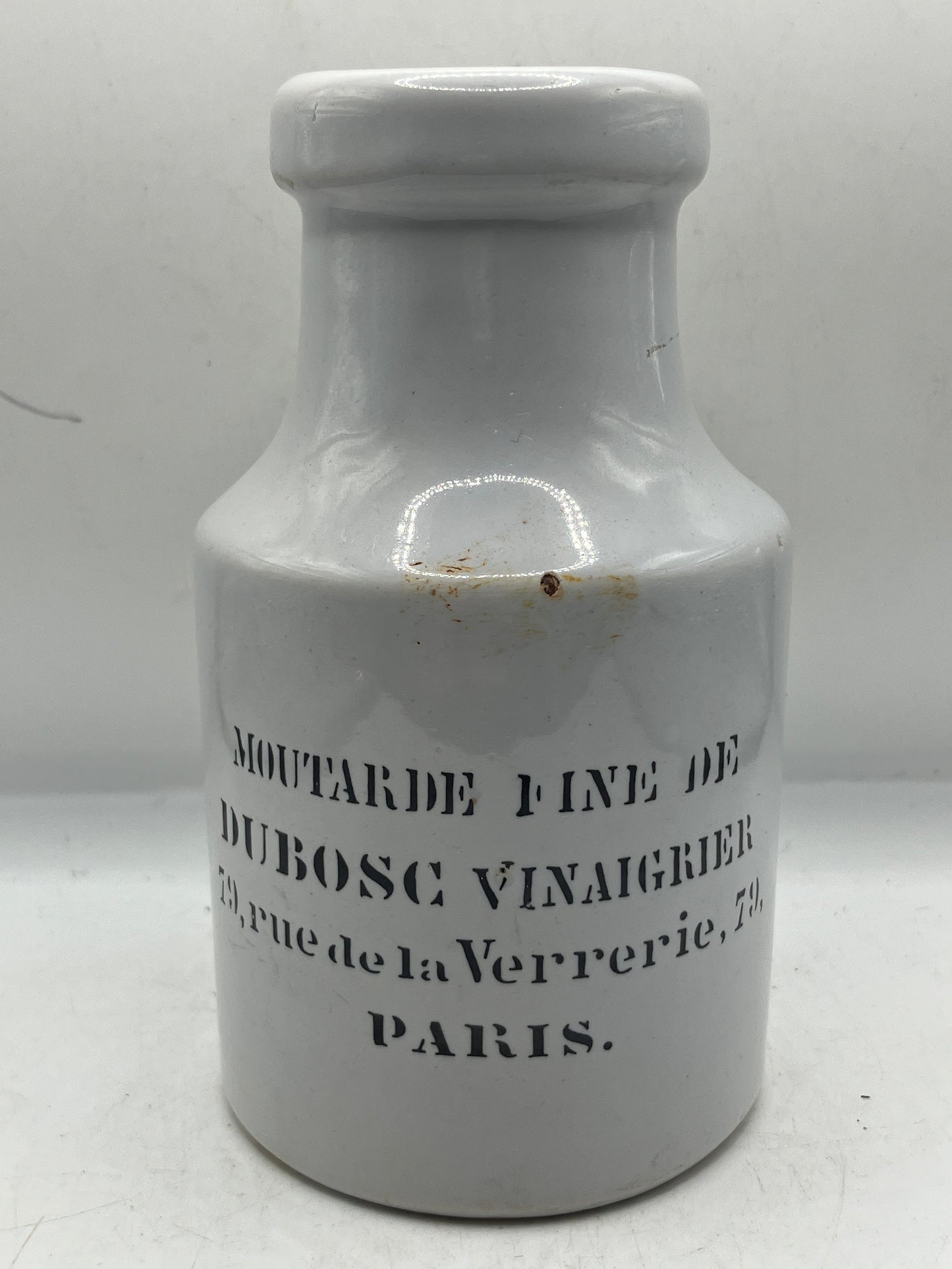 French mustard pot, moutarde fine de dubosc vinaignier