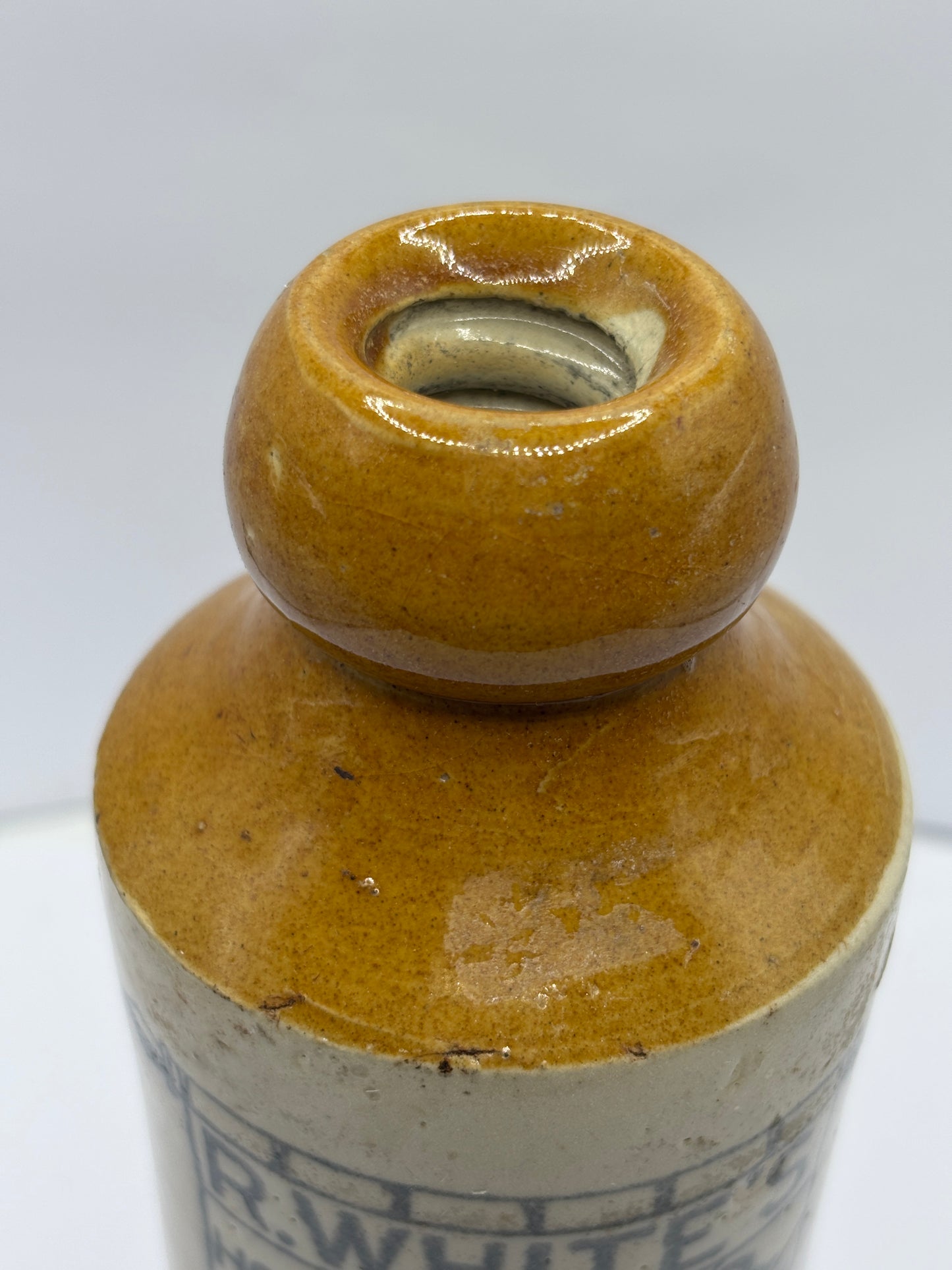 Old R.Whites ginger beer bottle, Kingston