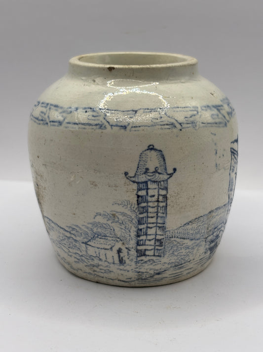 Old stoneware chinese ginger jar 8.5cms