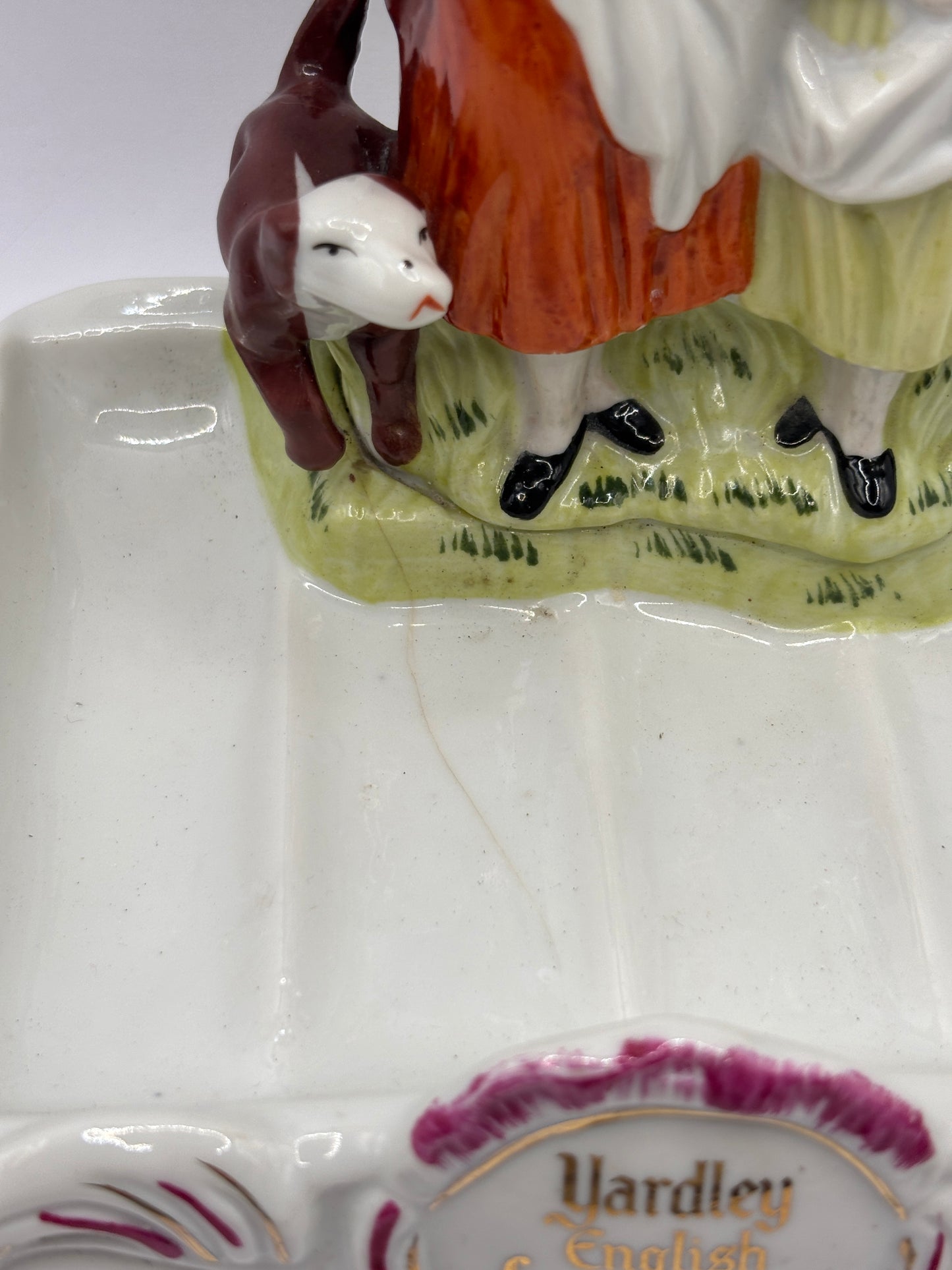 Old advertising soap dish, Yardley English Lavender
