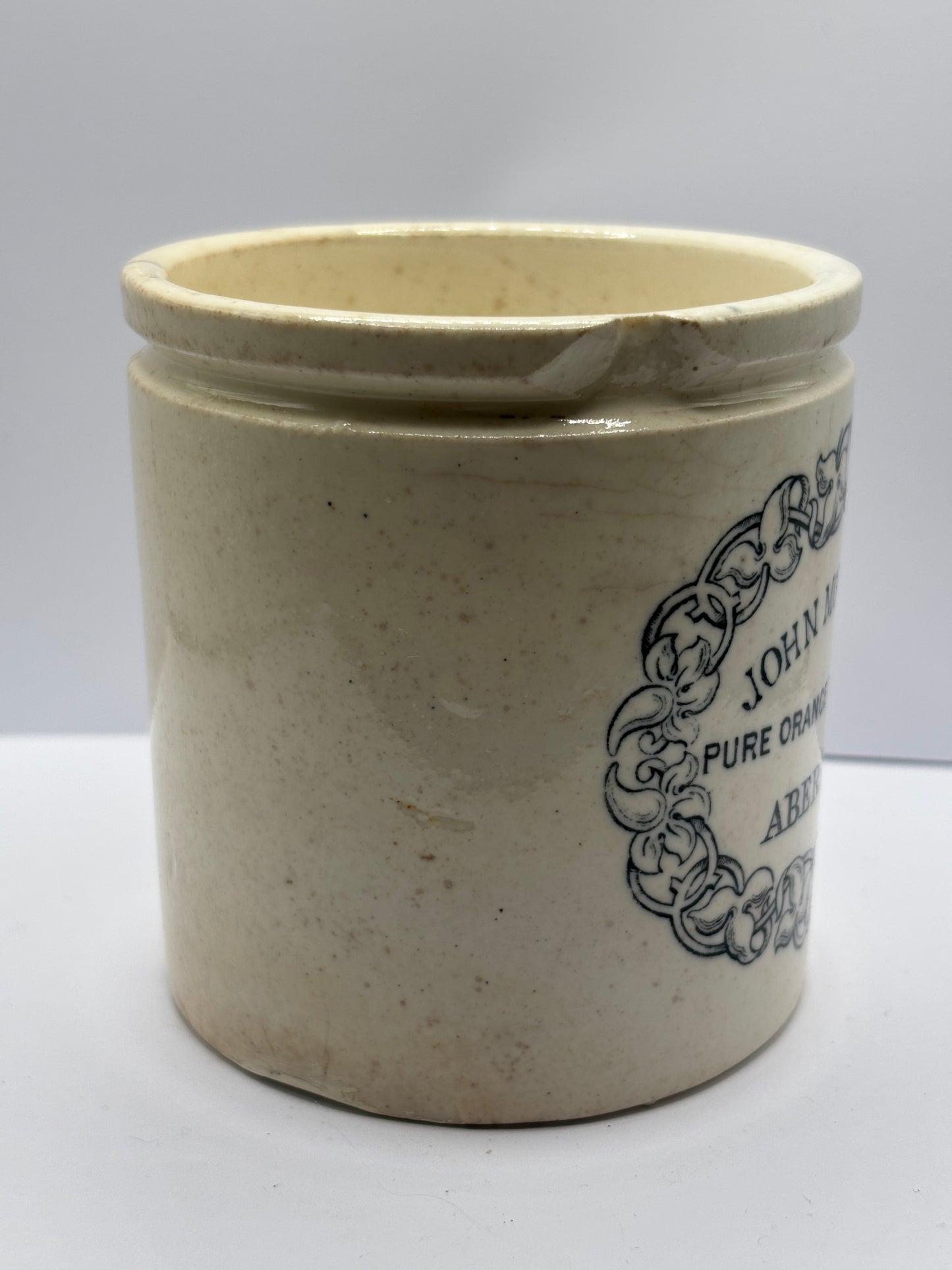 Old rare 1lb John Moir marmalade jar, Pure orange marmalade