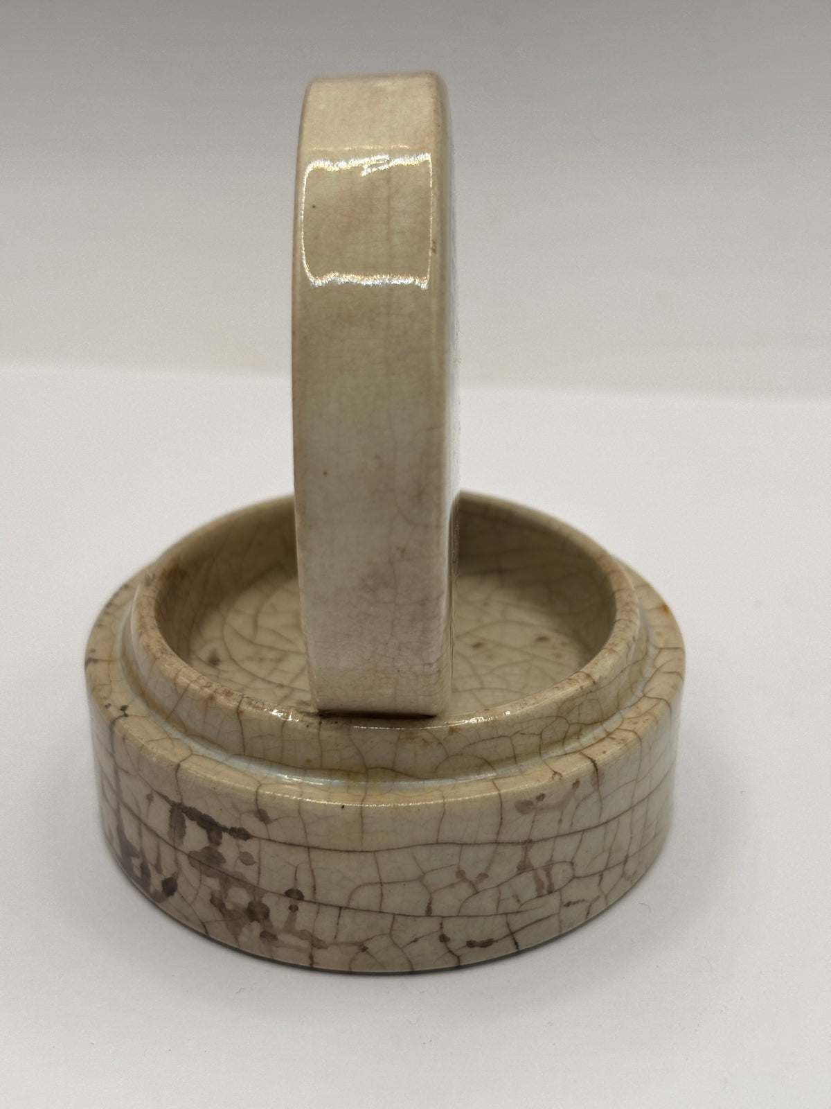Old advertising lid and base. White cherry tooth paste 🍒