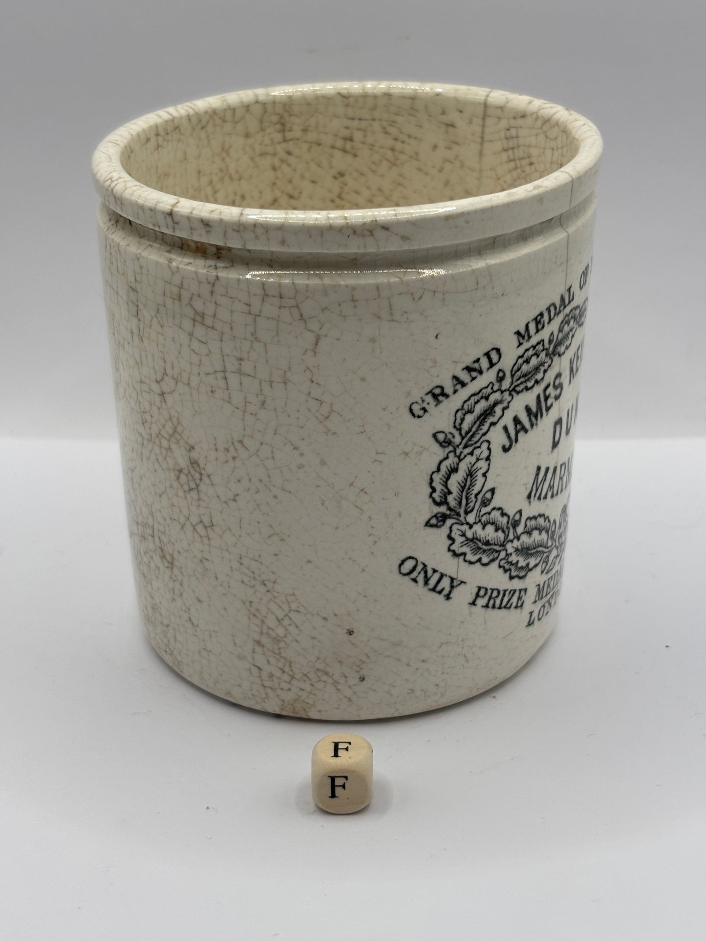 Old 1lb James Keiller dundee marmalade jar (F)