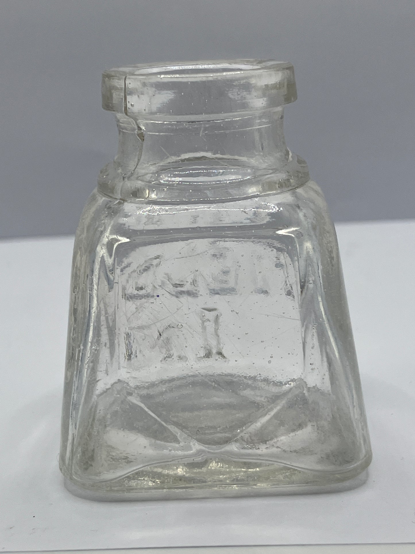 Fields clear glass ink bottle