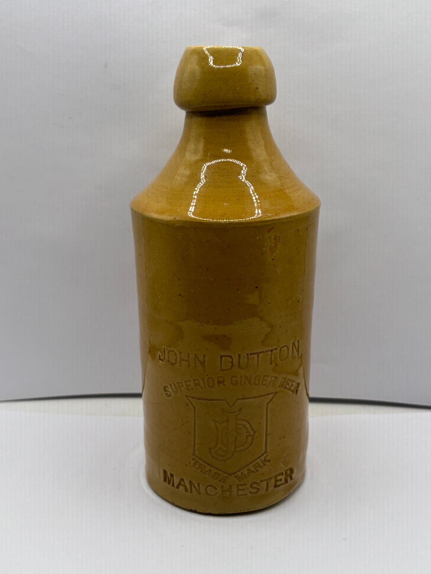 Manchester impressed ginger beer bottle