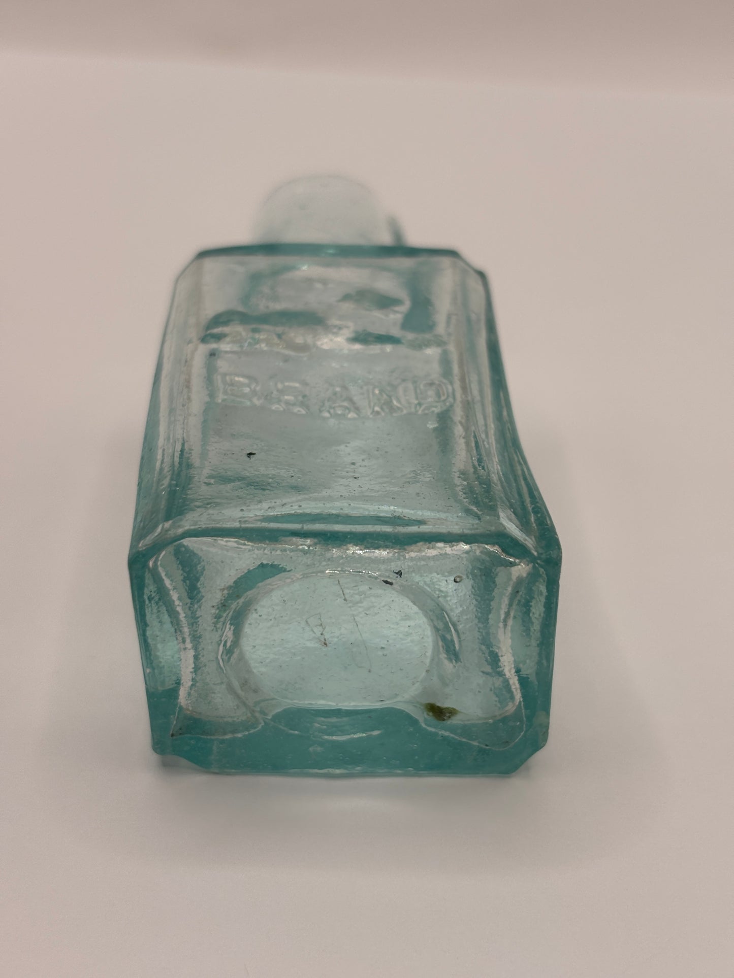 Old advertising inkwell,ink bottle, Lion brand