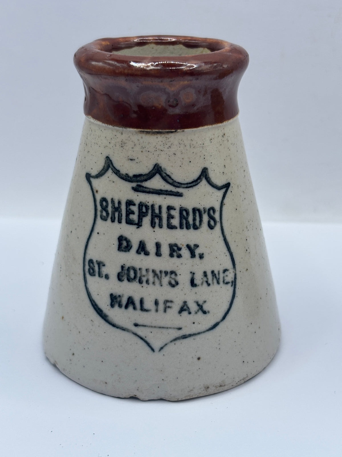 Old advertising cream pot, Shepherds dairy Halifax
