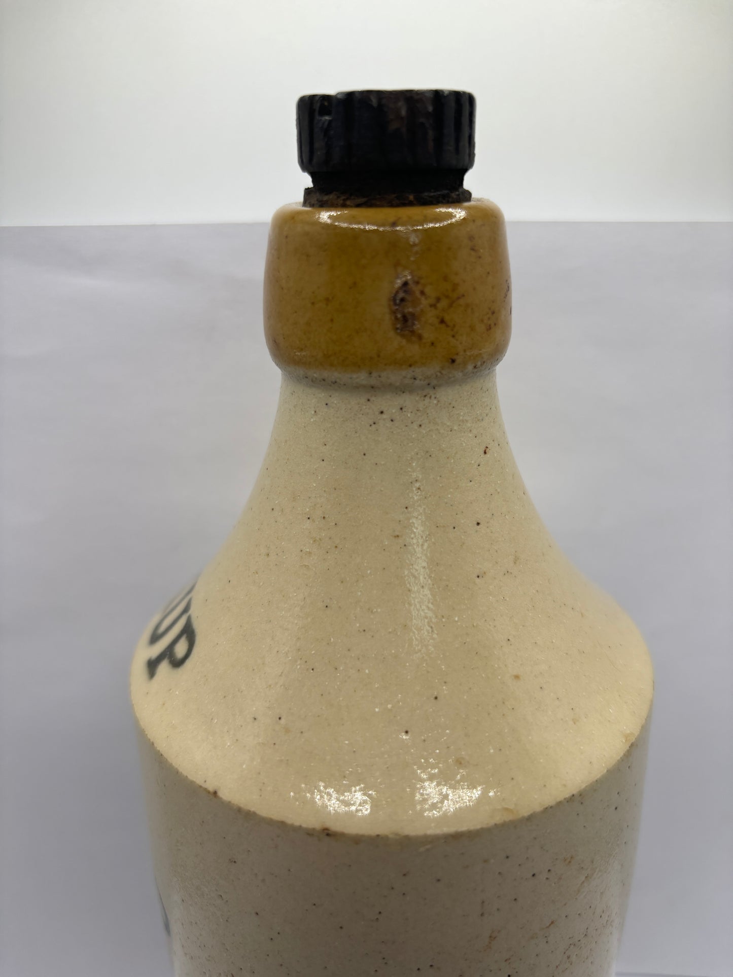 Large Leeds Pick Up ginger beer bottle with original stopper