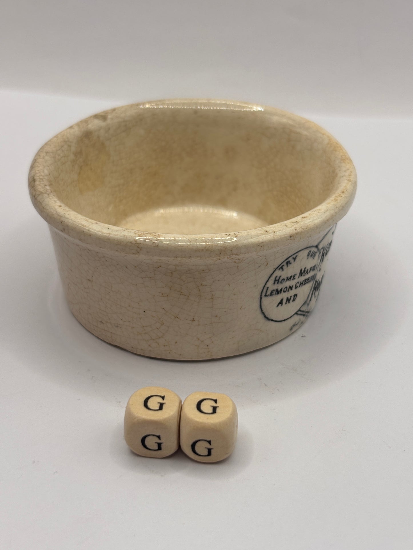 Old mini Springfield advertising meat paste pot, home potted meats (GG)