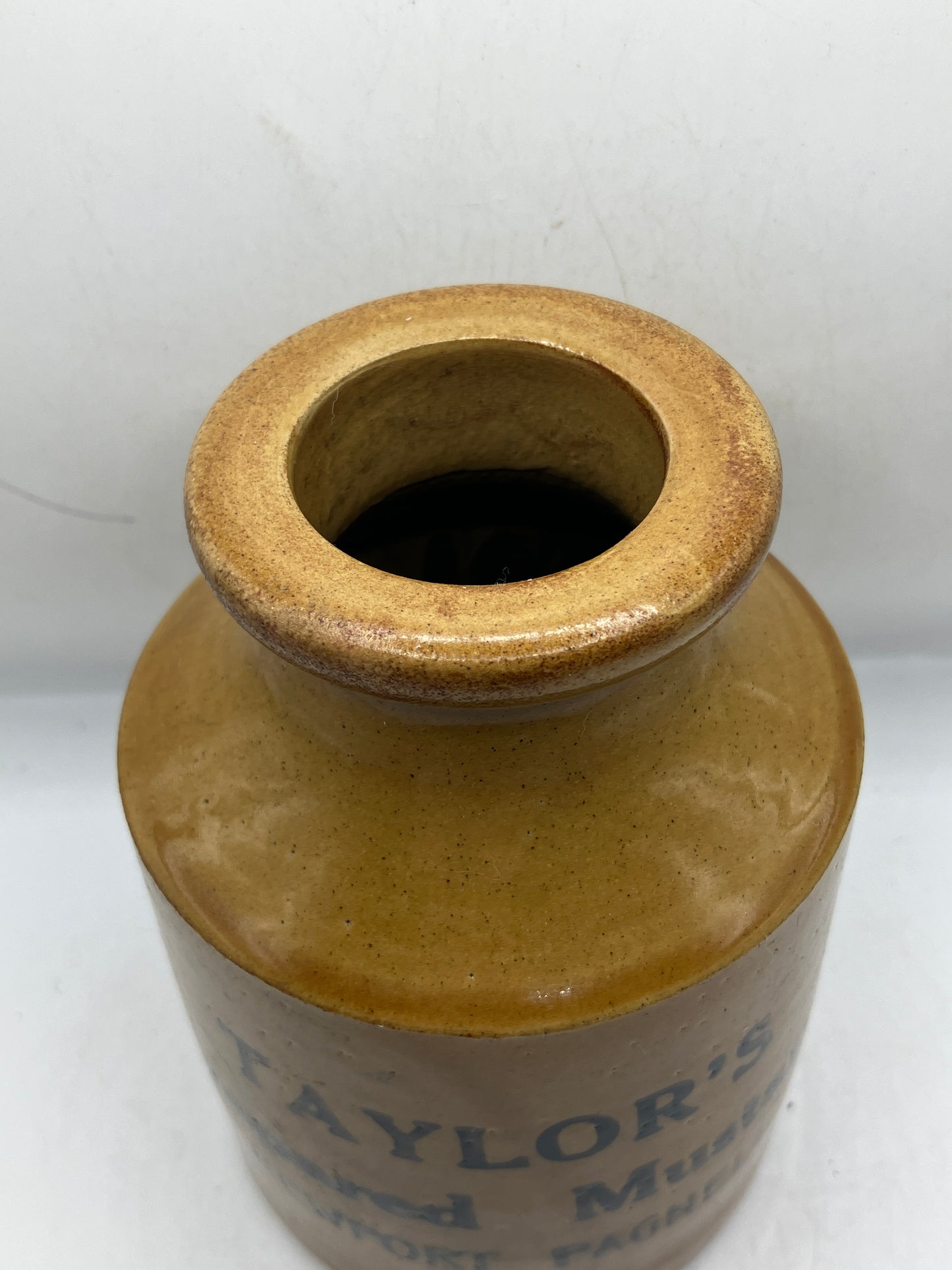 Large Brown Taylor’s mustard pot