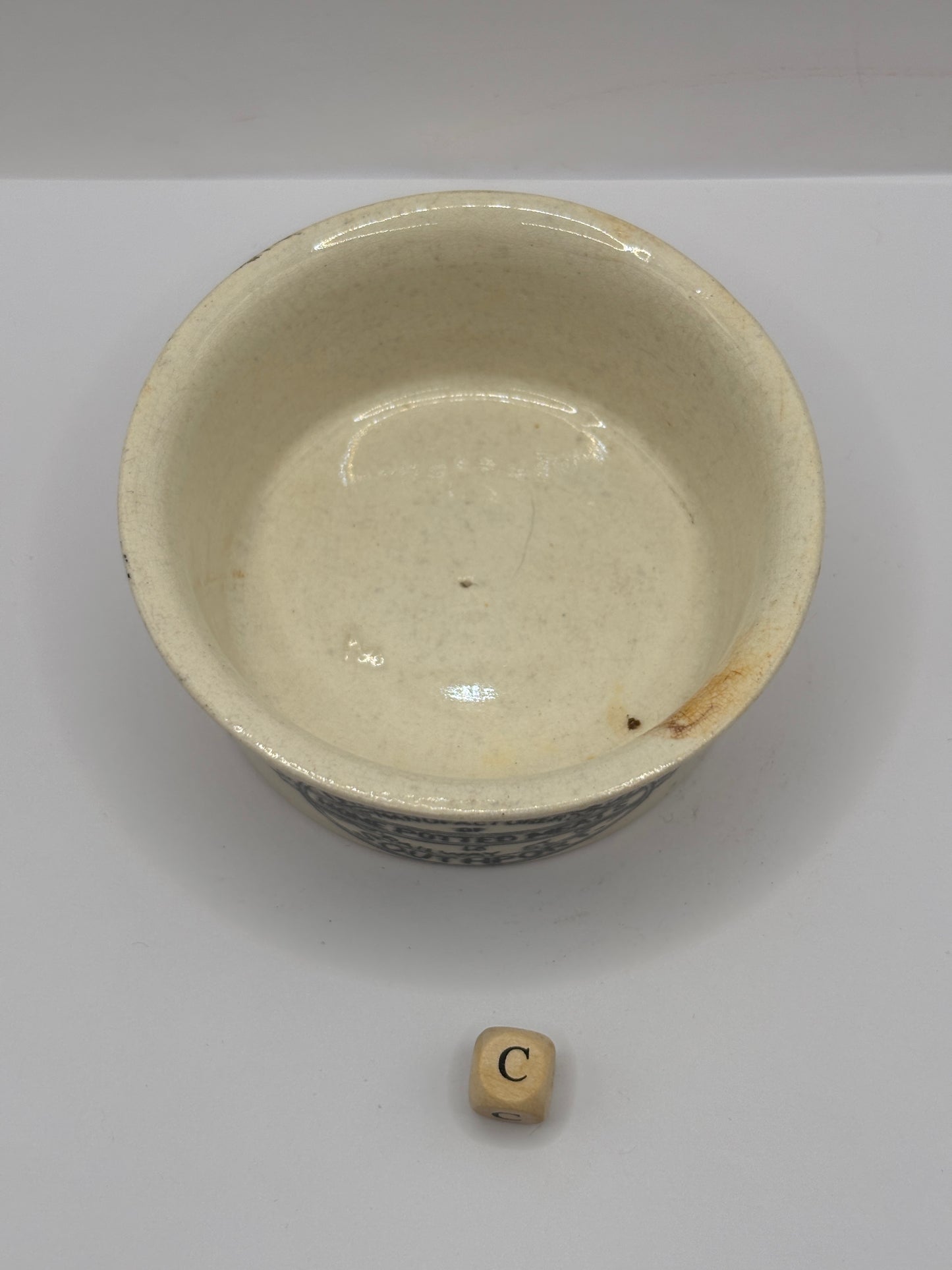 Old Plumtree advertising meat paste pot (C)