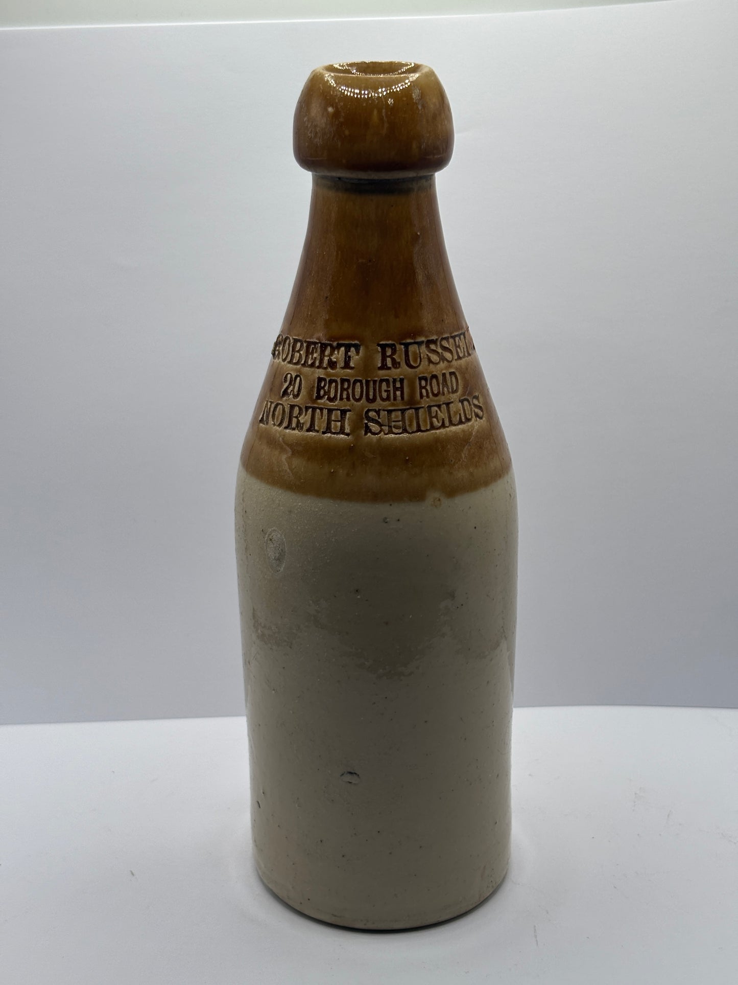 Old North sheilds stout bottle, Robert Russell