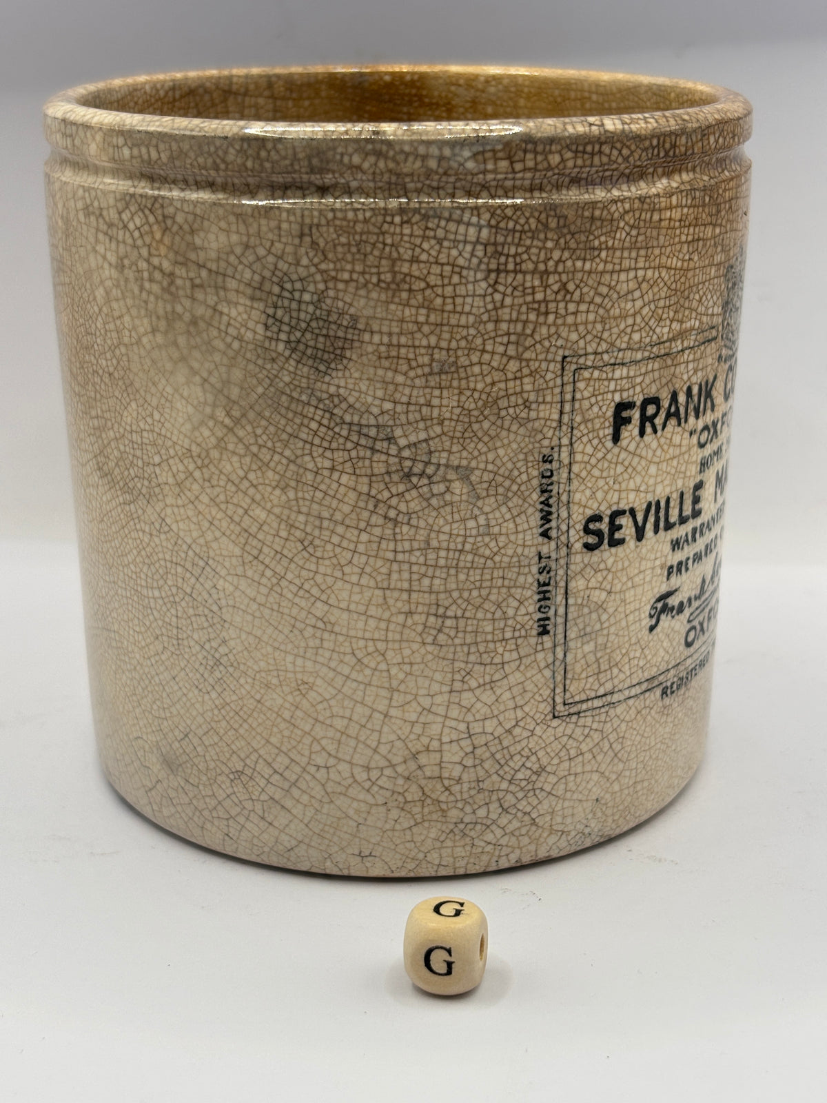 Old 2lb Frank cooper marmalade jar (G)