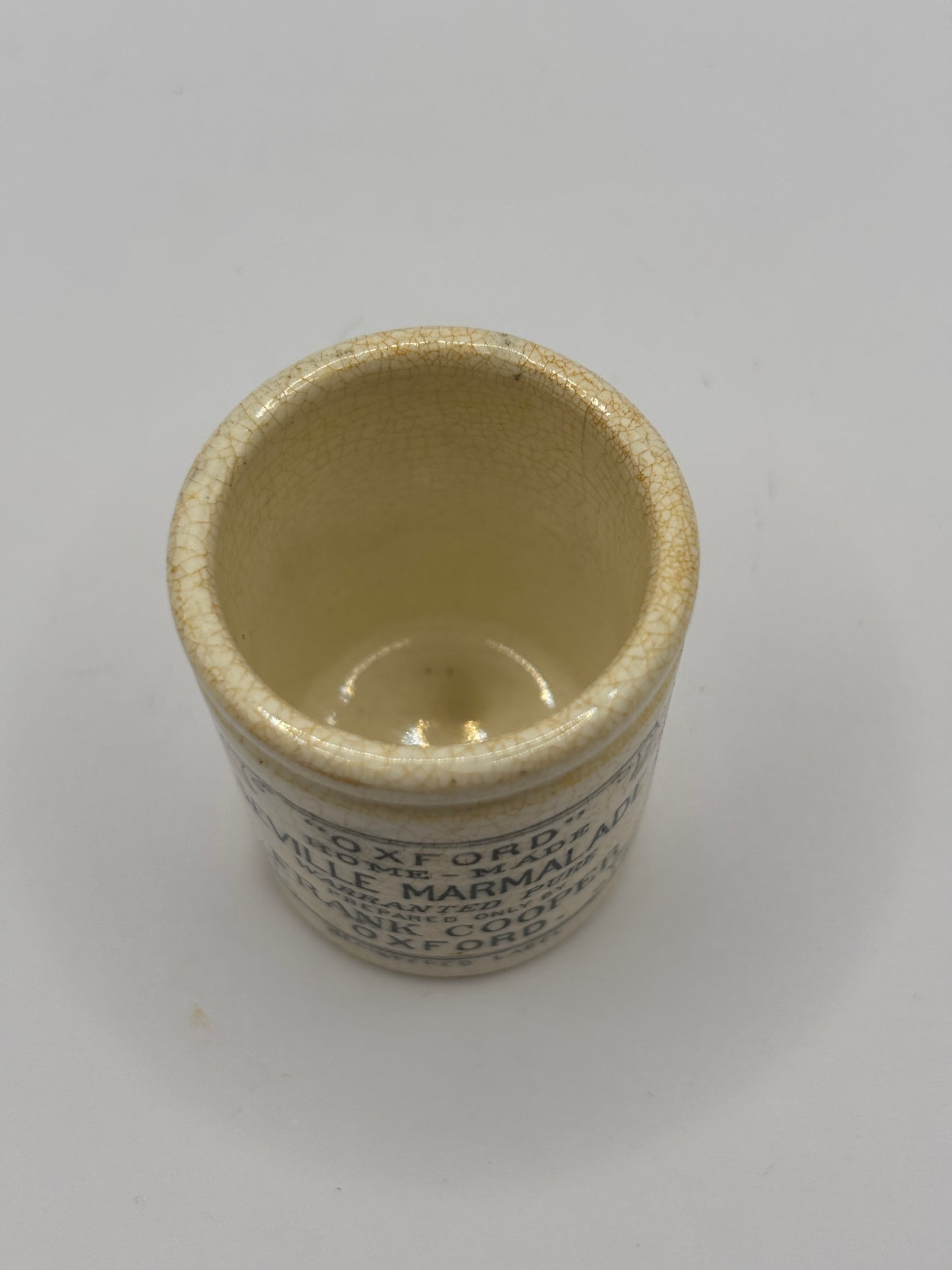 Old miniature frank coopers marmalade jar. Damaged