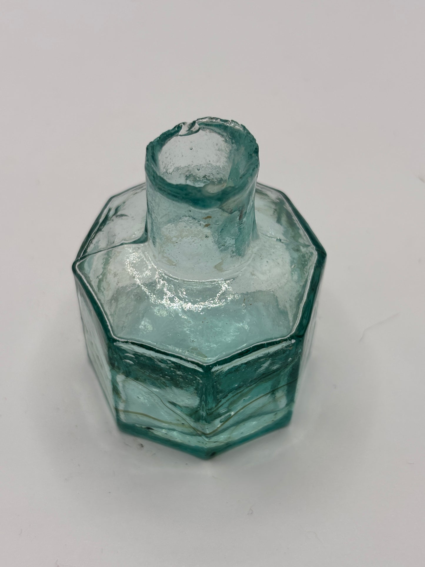 Old penny ink, inkwell. Swirly ink