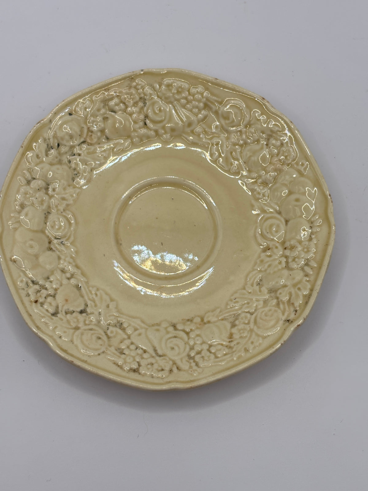 Old decorative saucer